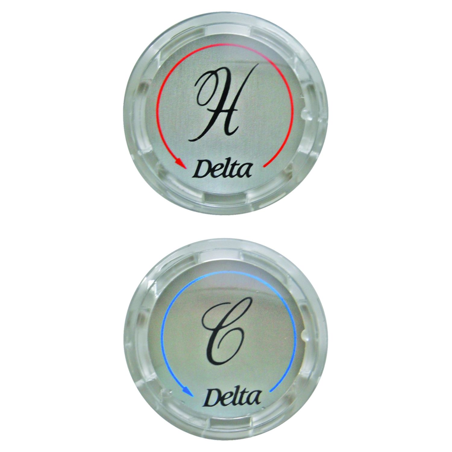 Delta RP19659 Delta RP19659 Delta Two Button Set - Clear Handles (Other Finish)