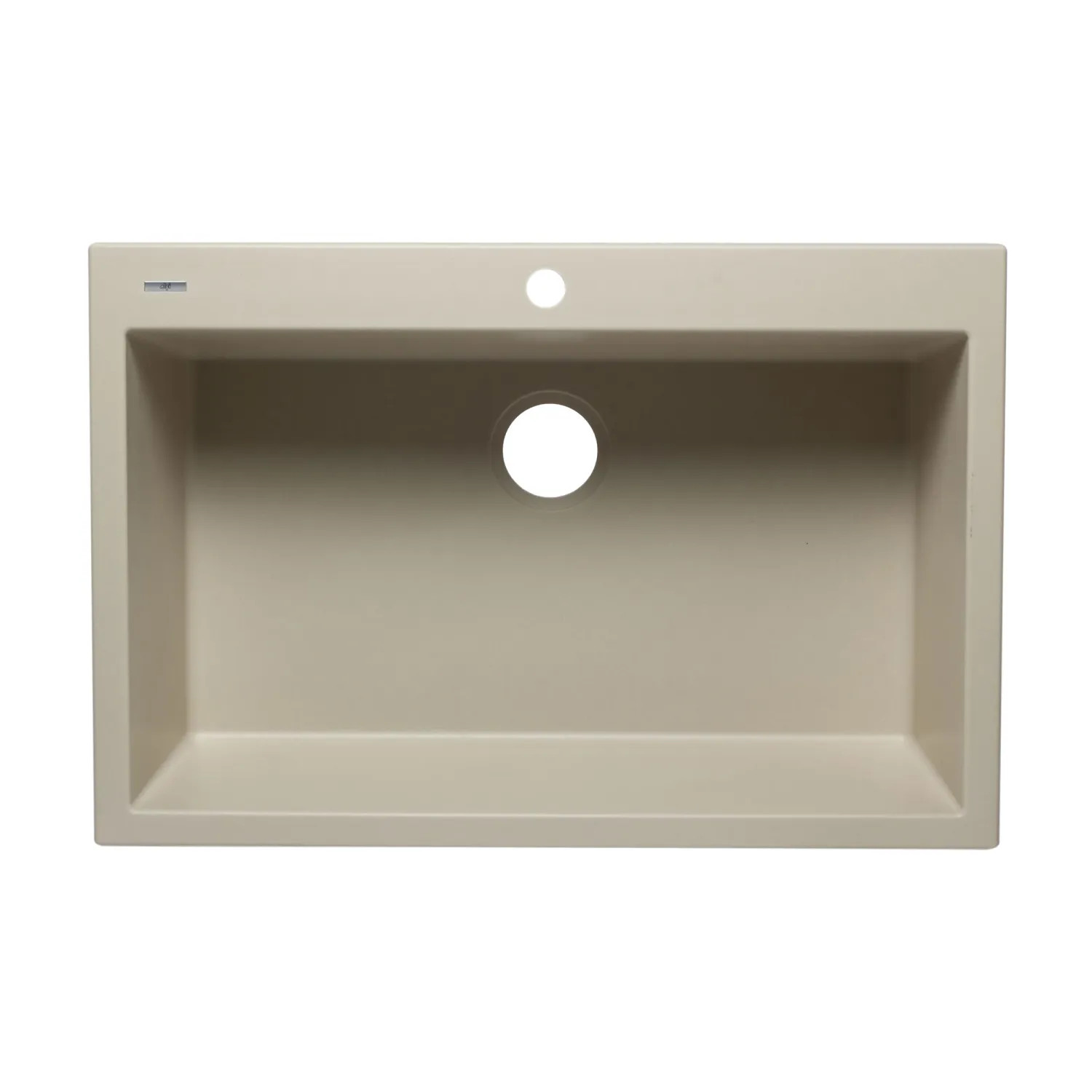 Alfi AB3322DI-B ALFI AB3322DI-B Single Bowl Drop-In Kitchen Sink, Biscuit