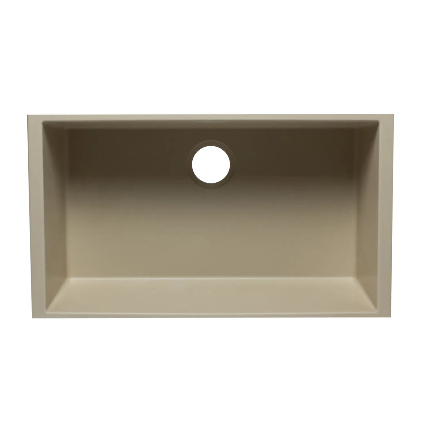 Alfi AB3322UM-B ALFI AB3322UM-B Single Bowl Undermount Kitchen Sink, Biscuit