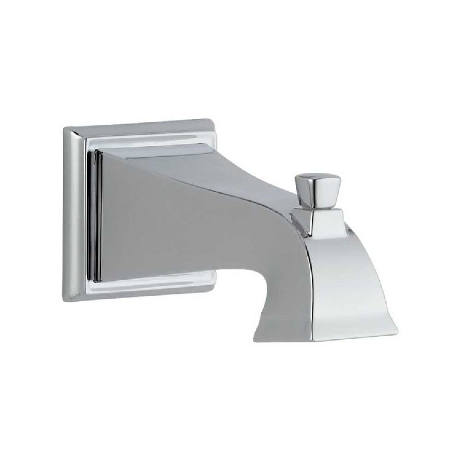Delta RP52148 Delta Dryden 7-1/2in Chrome Tub Spout with Pull-Up Diverter, Wall-Mount, Single-Hole Installation, SpotShield Technology - RP52148