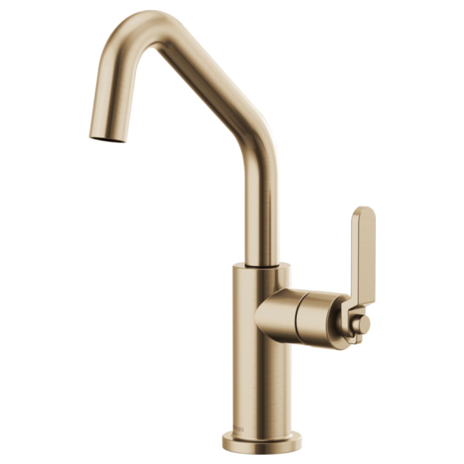 Brizo 61064LF-GL Brizo Litze Brilliance Luxe Gold One Handle Bar Faucet with Angled Spout and Industrial Handle Kit - 61064LF-GL