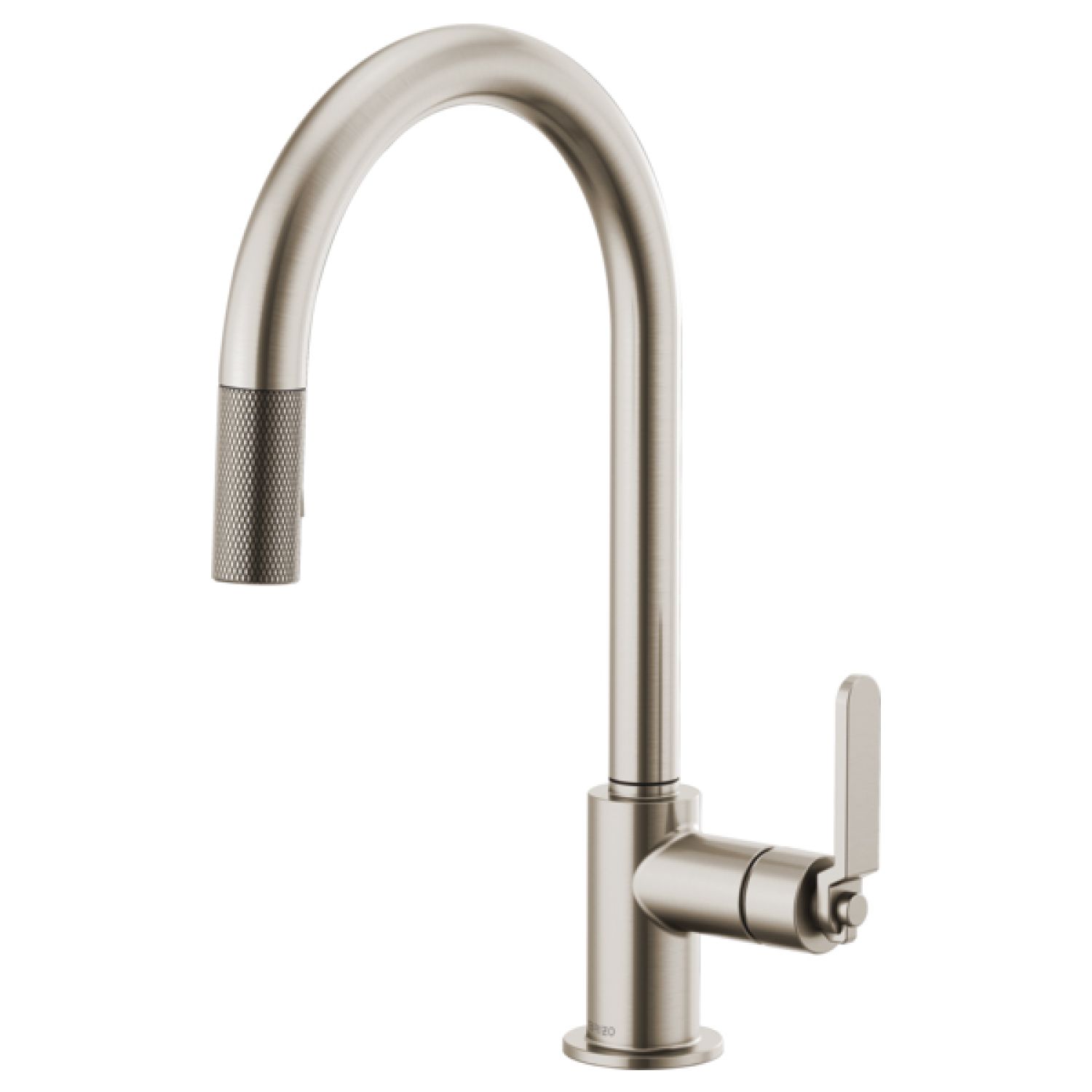 Brizo 63044LF-SS Brizo Litze Brilliance Stainless Pull-Down Kitchen Faucet with Arc Spout and Industrial Handle, Euro-Motion Ceramic Cartridge, 1.8 GPM - 63044LF-SS