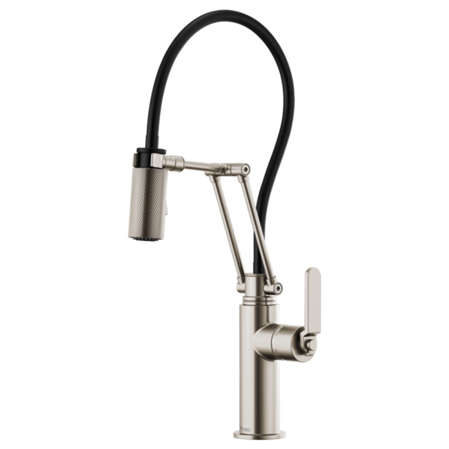 Brizo 63244LF-SS Brizo Litze Brilliance Stainless Articulating Faucet with Knurled Handle - 63244LF-SS