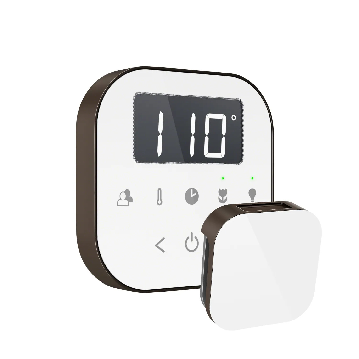 Mr. Steam AIRTWH-ORB Mr Steam AirTempo Steam Shower Control in White with Oil Rubbed Bronze  - AIRTWH-ORB