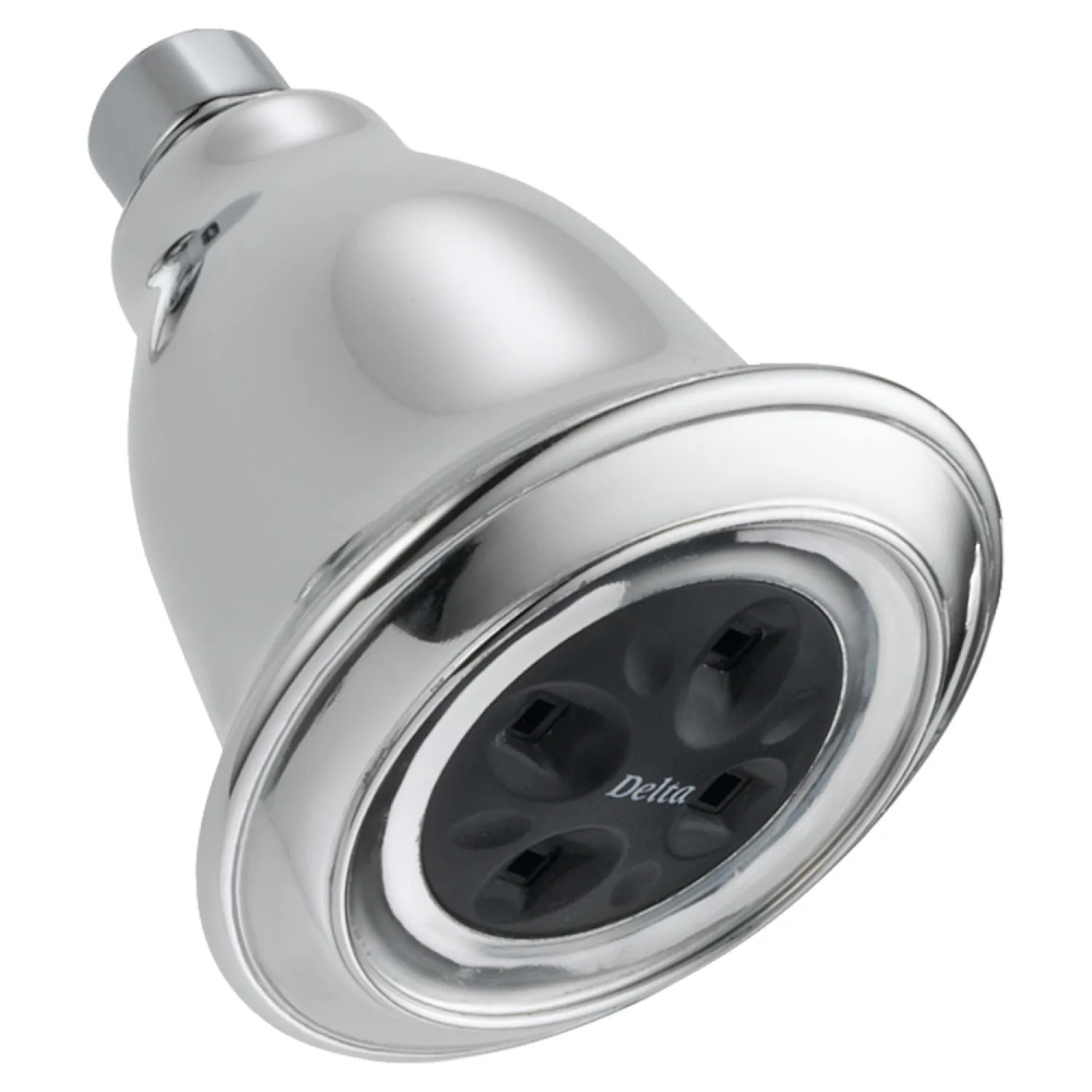 Delta RP54752 Delta Universal Showering Single-Setting Raincan Shower Head with H2Okinetic Technology, WaterSense-Certified, 1.5 GPM, Chrome - RP54752