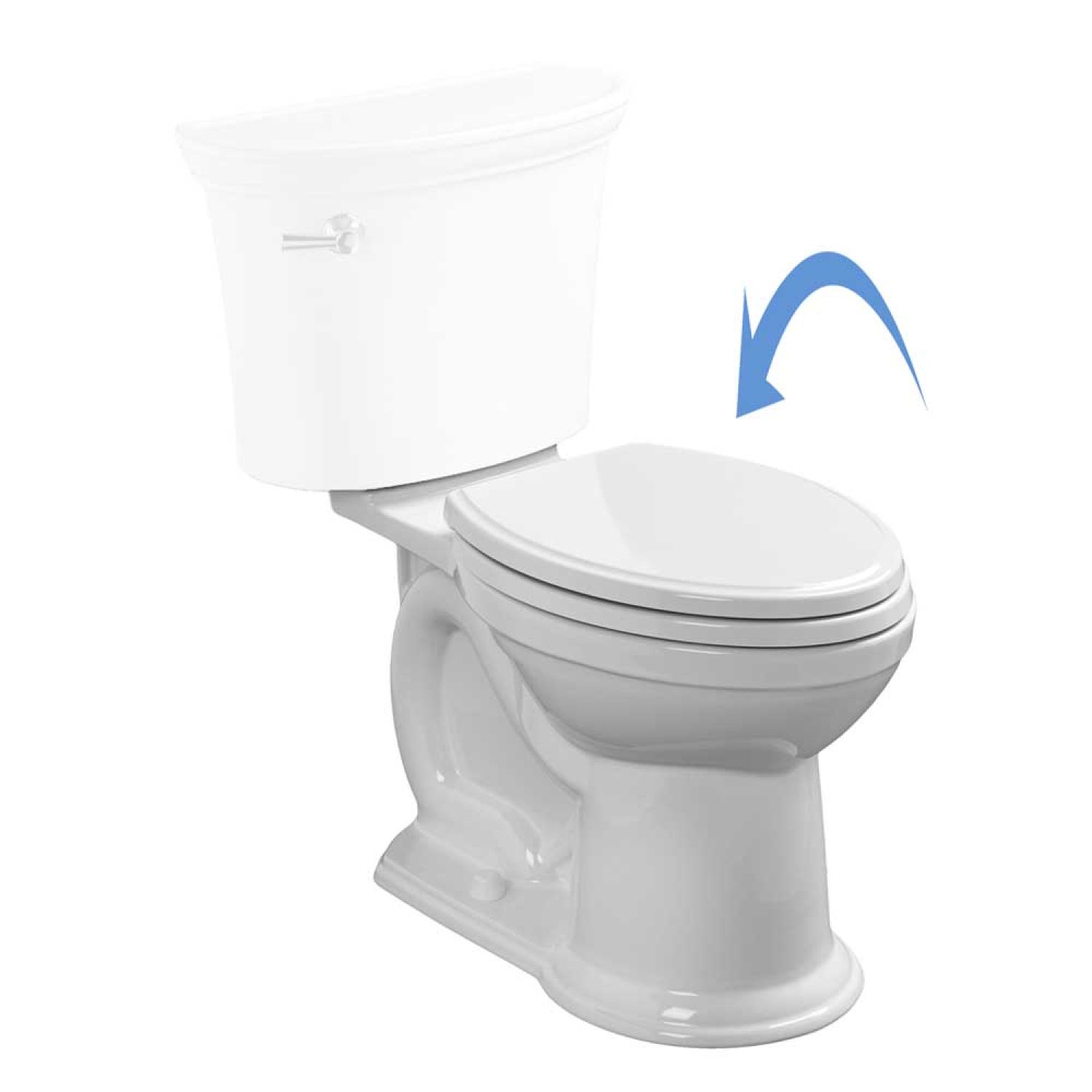 American Standard 3385A.100CP.020 American Standard 3385A.100CP.020 Right Height Elongated Bowl w/ VorMax Plus Seat, 2 FreshInfusers, White