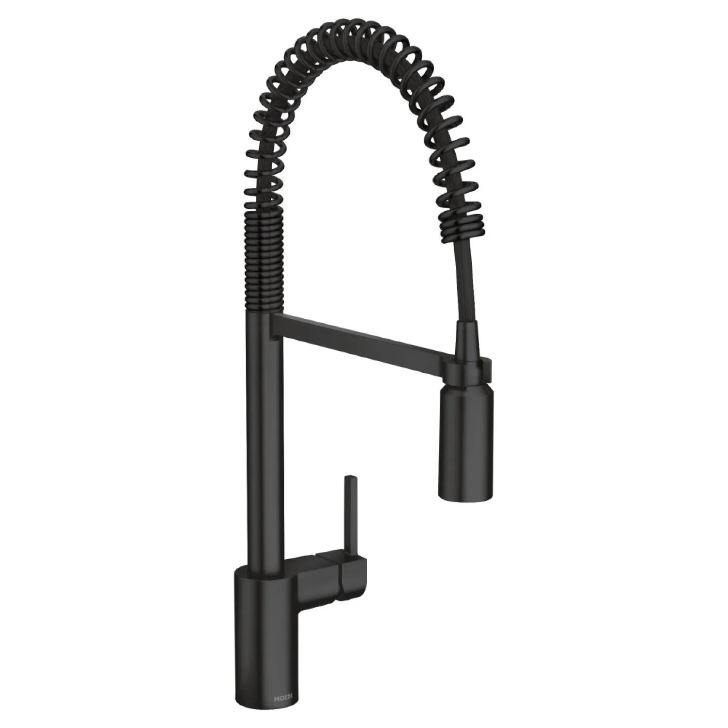 Moen 5923BL Moen Align Single Handle Pre-Rinse Spring Pull-Down Kitchen Faucet, Matte Black - 5923BL