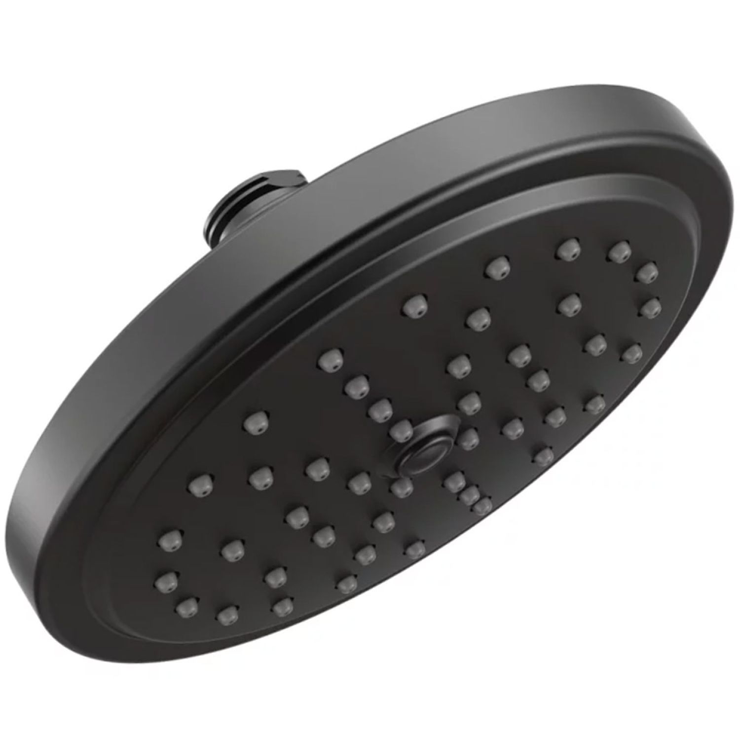 Moen S176BL Moen 6-3/4in Single-Function Rainshower Shower Head, Round, Immersion Technology, 2.5 GPM, Self-Pressurizing, Matte Black - S176BL
