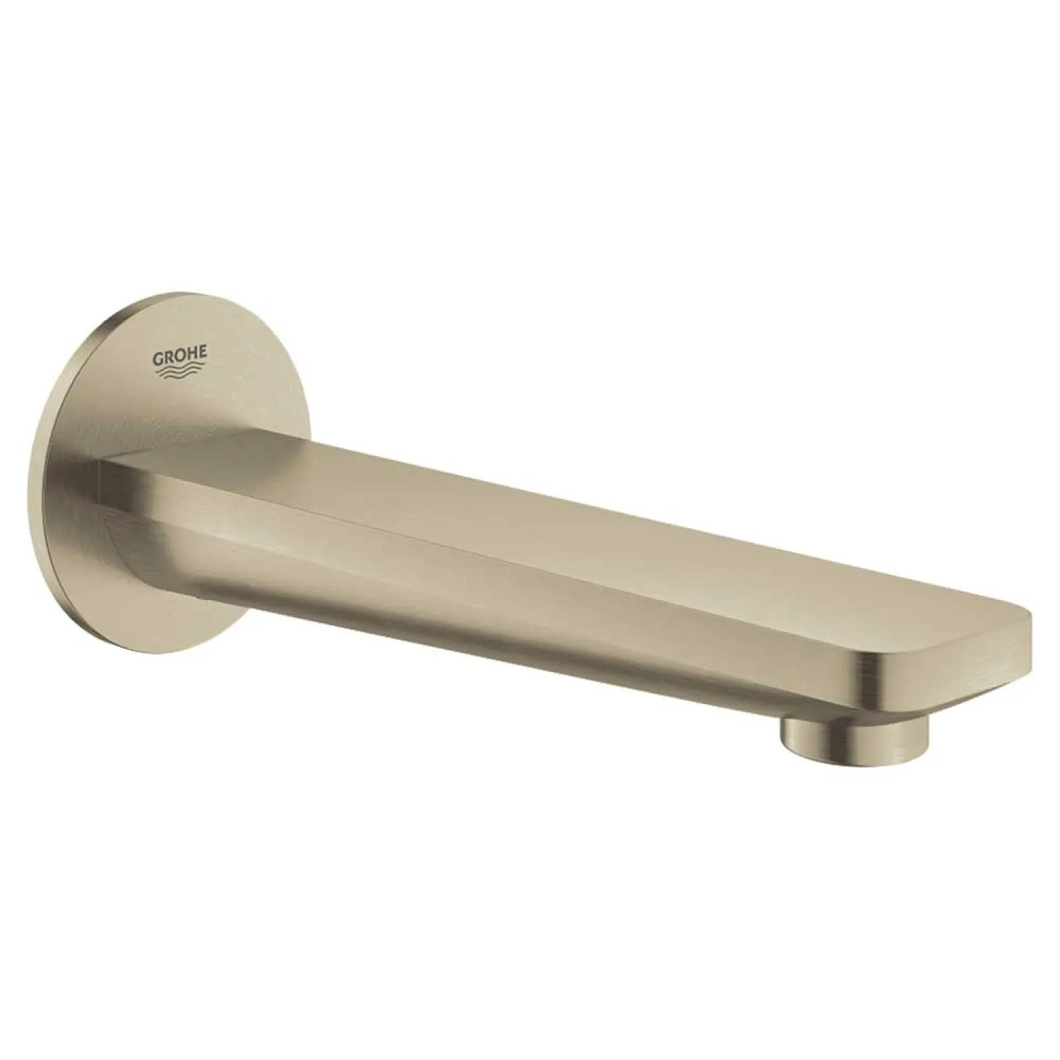 Grohe 13381EN1 Grohe Lineare Tub Spout, Brushed Nickel, 6-11/16in Spout Reach, Wall-Mounted Installation, Durable Metal Construction - 13381EN1 