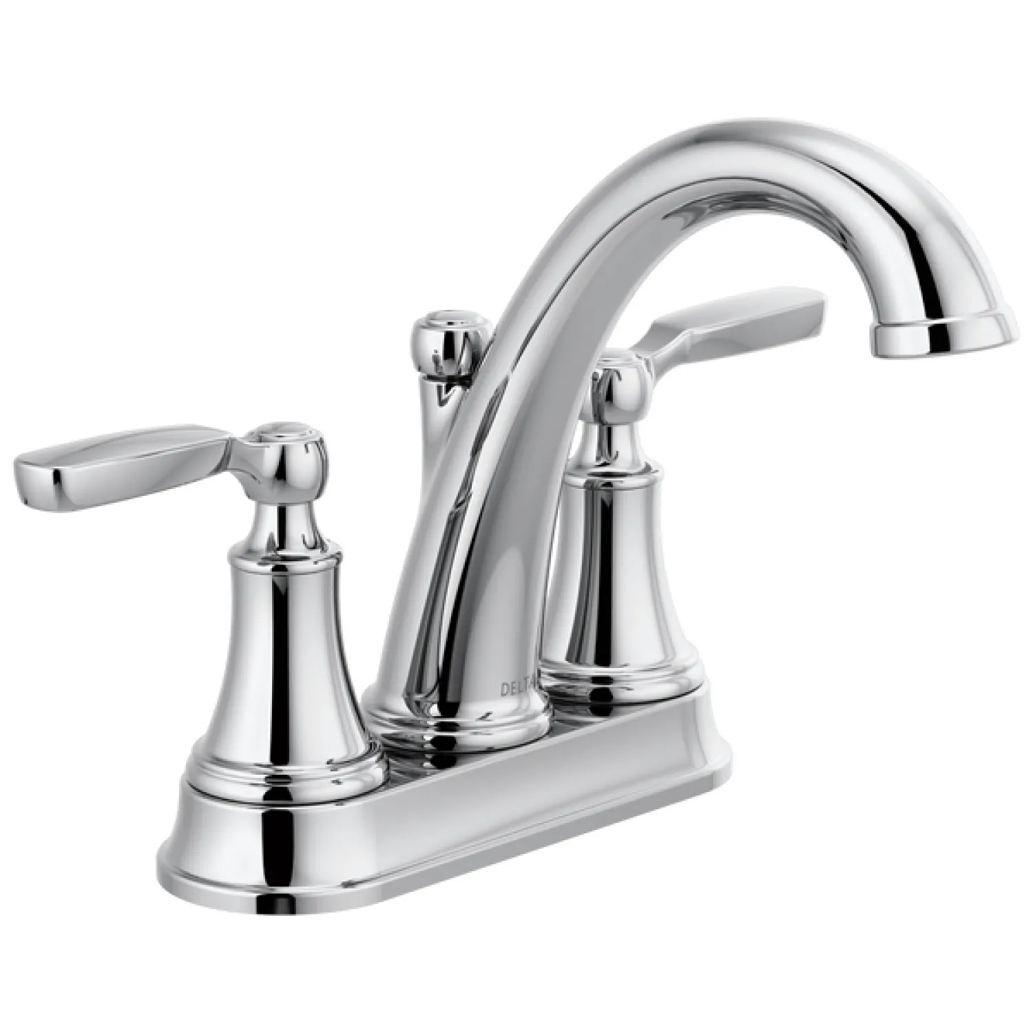 Delta 2532LF-MPU Delta Woodhurst Two-Handle Centerset Bathroom Faucet with Metal Pop-Up, Deck Mount, Lever Handles, 1.2 GPM, Chrome - 2532LF-MPU