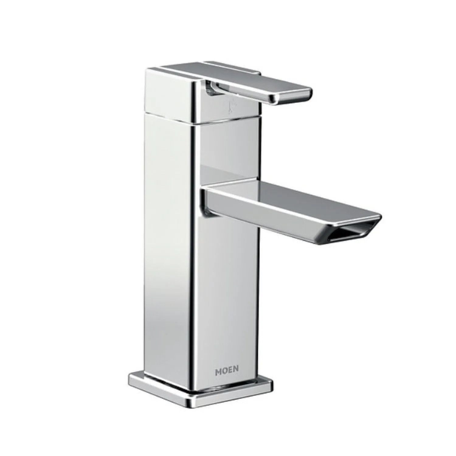 Moen S6701 Moen 90-Degree One-Handle Chrome Bathroom Faucet with Metal Pop-Up, 1.0 GPM, ADA Lever Handle, Single-Hole, WaterSense - S6701