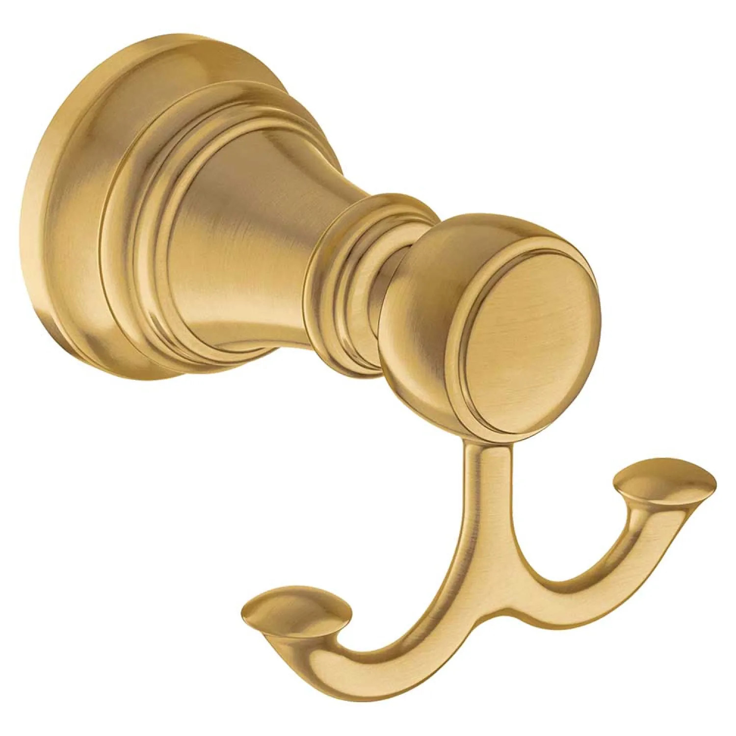 Moen YB8403BG Moen YB8403BG Weymouth Double Robe Hook, Brushed Gold