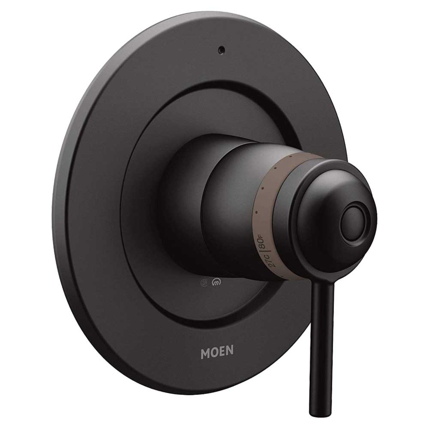 Moen T4291BL Moen Align ExactTemp Single-Handle Valve Trim, Lever Handle, Matte Black - T4291BL