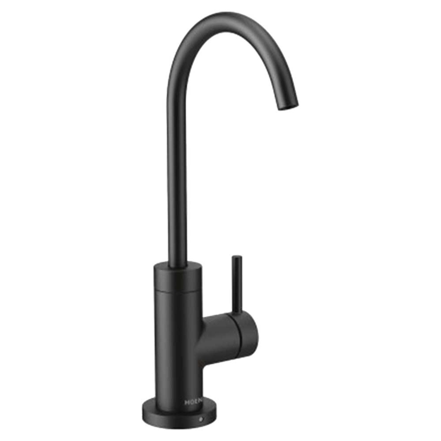 Moen S5530BL Moen SIP Modern One-Handle High Arc Beverage Faucet, Matte Black - S5530BL