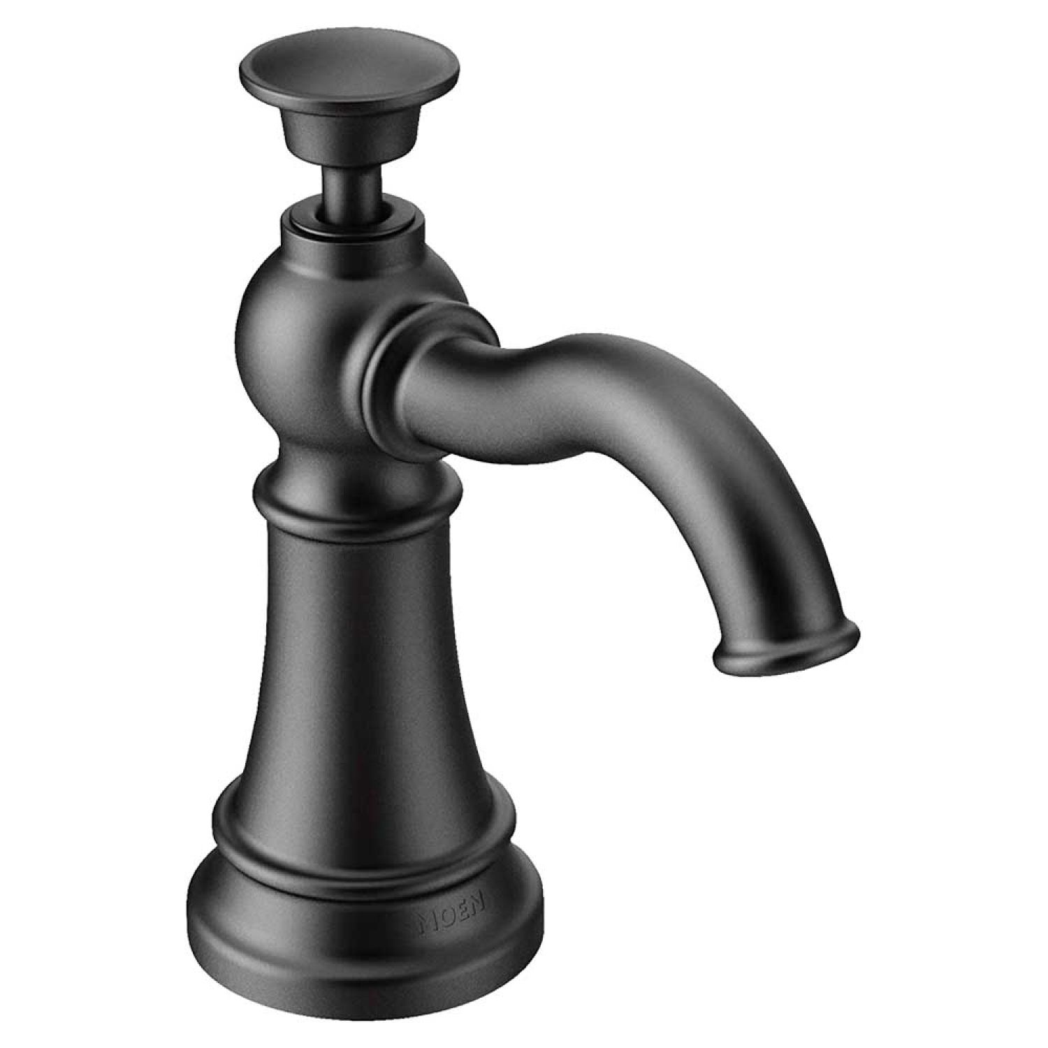 Moen S3945BL Moen Traditional Liquid Soap/Lotion Dispenser, 18oz, Refillable, Matte Black - S3945BL