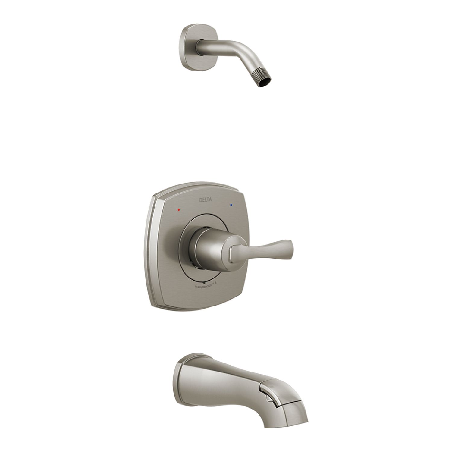 Delta T14476-SSLHD Delta Stryke Monitor 14 Series Pressure-Balanced Single-Handle Tub/Shower Faucet, Lever Handle, Less Showerhead, Stainless - T14476-SSLHD