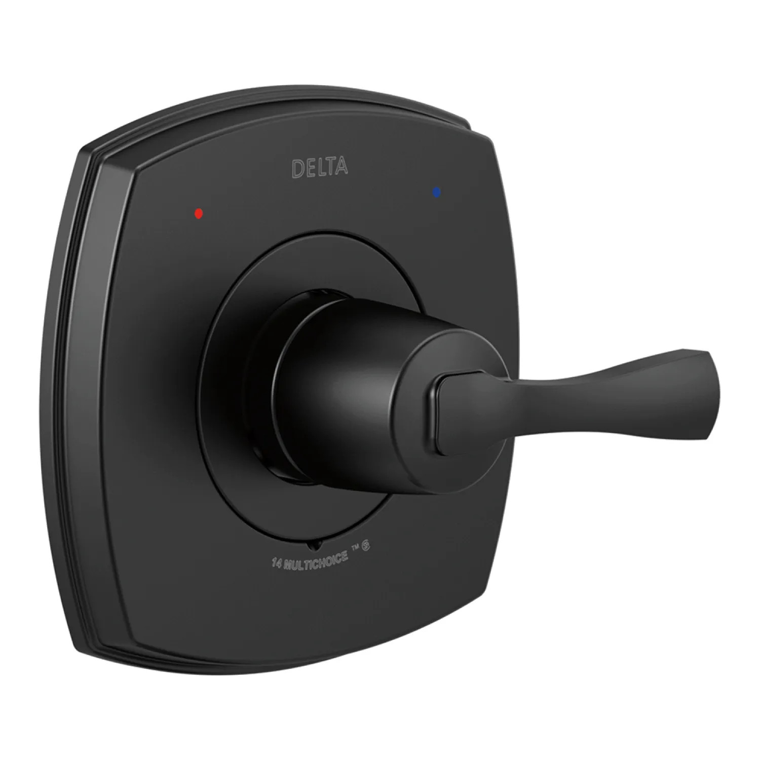Delta T14076-BL Delta Stryke Monitor 14 Series Valve Trim, Lever Handle, Matte Black - T14076-BL