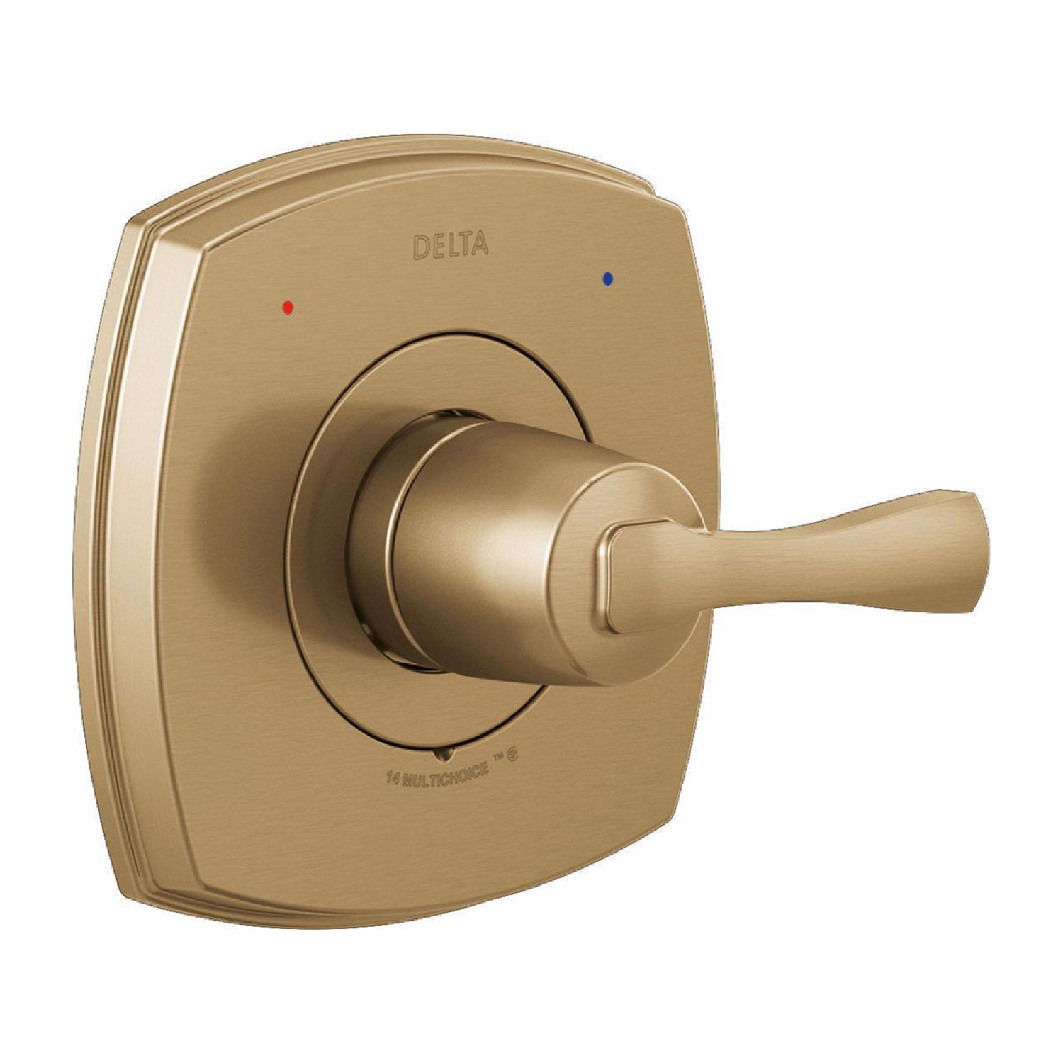 Delta T14076-CZ Delta Stryke Monitor 14 Series Valve Trim, Lever Handle, Champagne Bronze - T14076-CZ