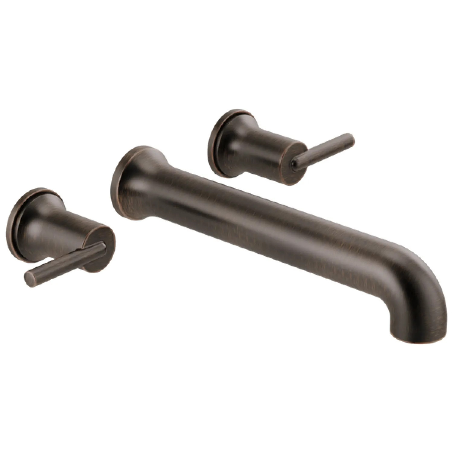 Delta T5759-RBWL Delta Contemporary Two-Handle Wall-Mount Tub Faucet Trim, Lever Handles, ADA-Compliant, Venetian Bronze - T5759-RBWL