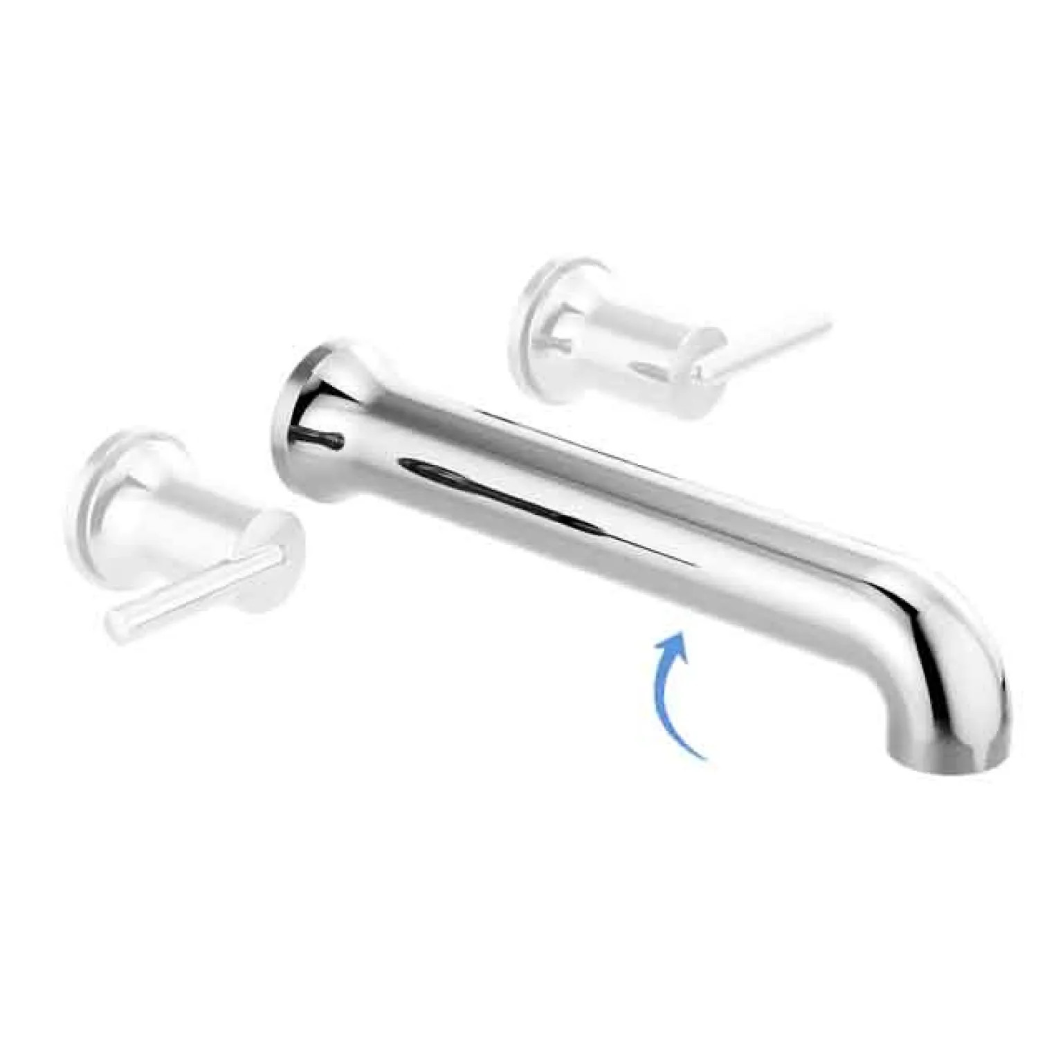 Delta RP100454 Delta Trinsic 12in Chrome Spout for T5759-WL Contemporary Wall-Mount Tub Filler - RP100454
