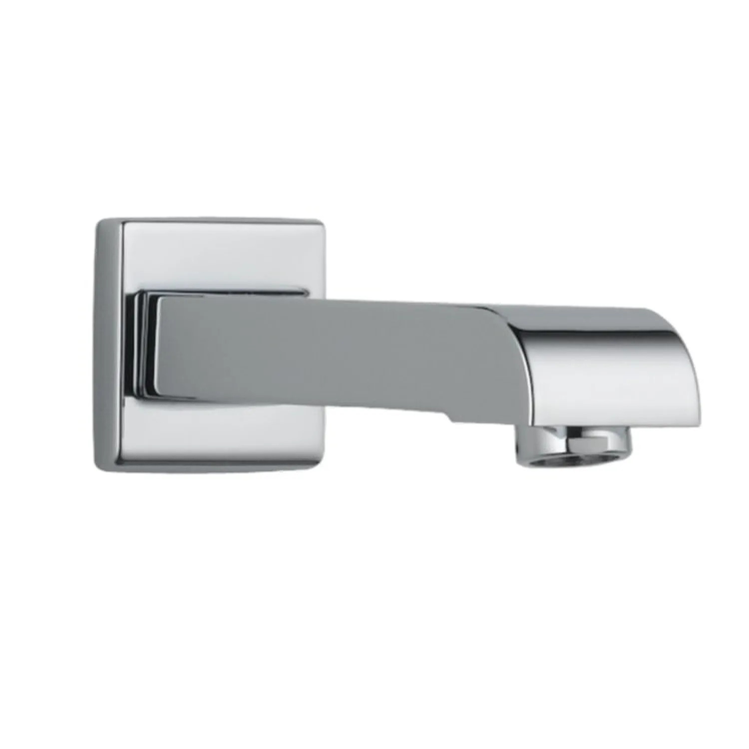 Delta RP48333 Delta Arzo 7in Chrome Non-Diverter Tub Spout, All Metal Construction, Wall-Mount, Single-Hole Installation, Threaded - RP48333