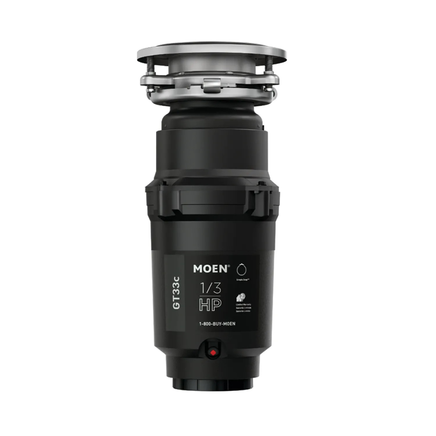Moen GT33C MOEN GT33C 1/3 HP GARBAGE DISPOSAL WITH CORD