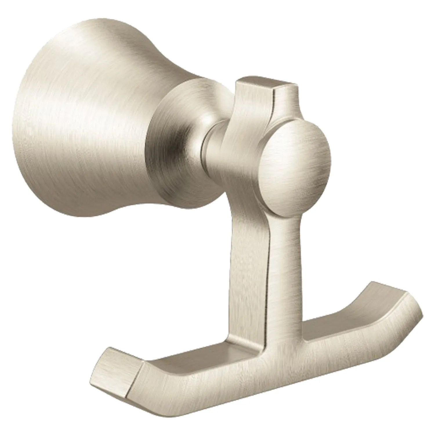 Moen YB0303BN Moen YB0303BN Flara Double Robe Hook - Brushed Nickel