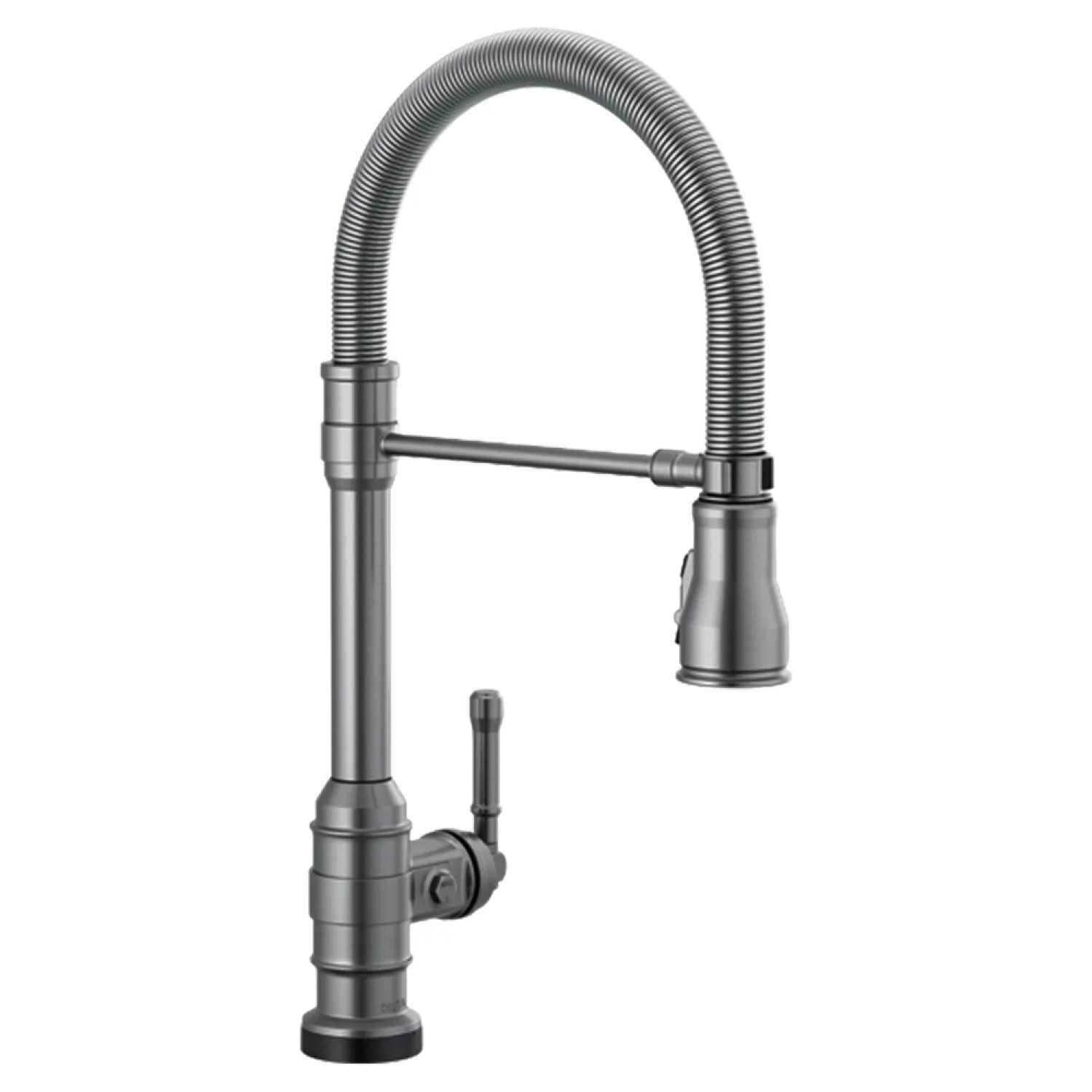 Delta 9690T-KS-DST Delta Broderick Pro Touch2O Single Handle Pull-Down Kitchen Faucet w/ Spring Spout, Black Stainless - 9690T-KS-DST