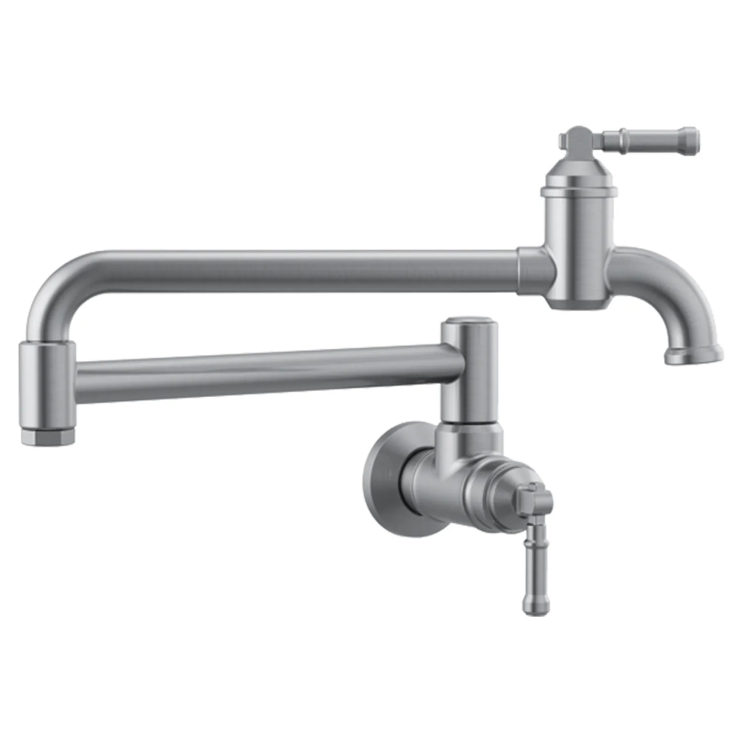 Delta 1190LFL-AR-DST Delta 1190LFL-AR-DST Broderick Wall Mount Pot Filler, Arctic Stainless