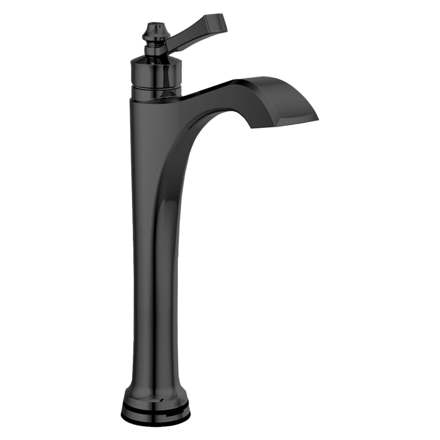 Delta 756T-BL-DST Delta 756T-BL-DST Dorval One Handle Touch2O.Xt Vessel Lavatory Faucet, Matte Black