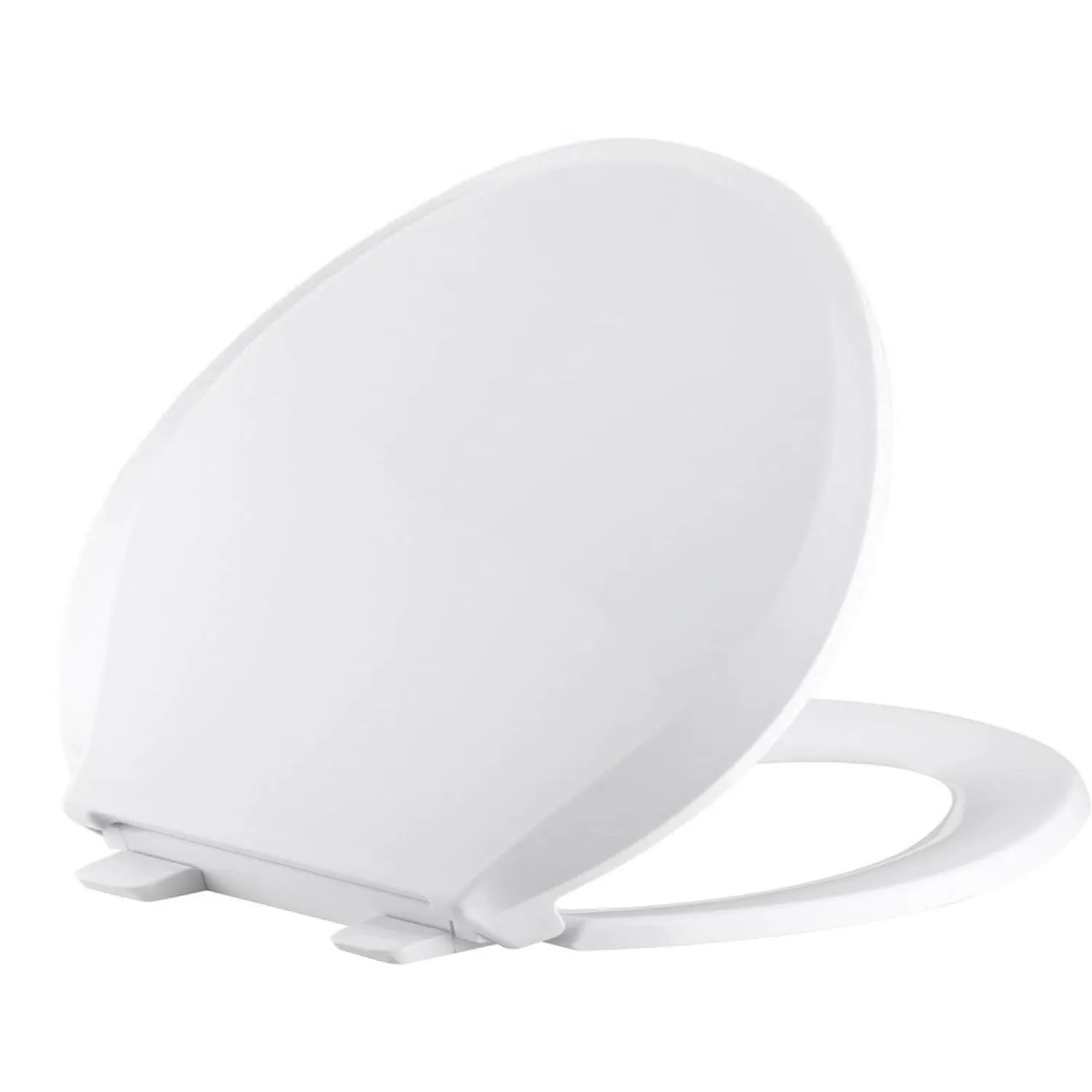 ProStock TSPR100-SC Round Toilet Seat, Slow Close, Plastic, White