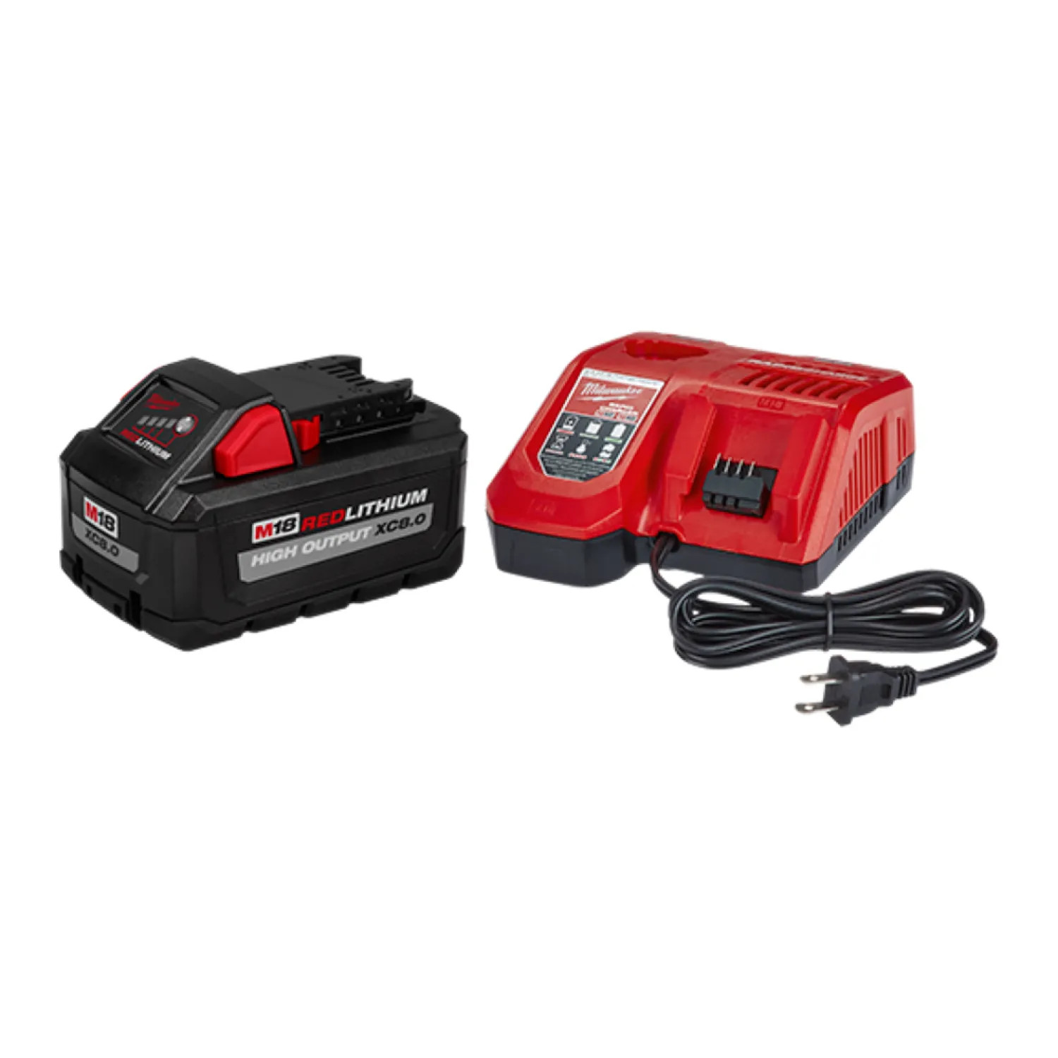 Milwaukee 48-59-1880 Milwaukee 48-59-1880 M18 REDLITHIUM HIGH OUTPUT XC8.0 Starter Kit