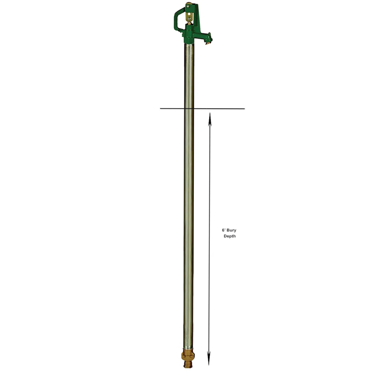   Prier 6' Bury Yard Hydrant 6' Bury Yard Hydrant - C-240-6