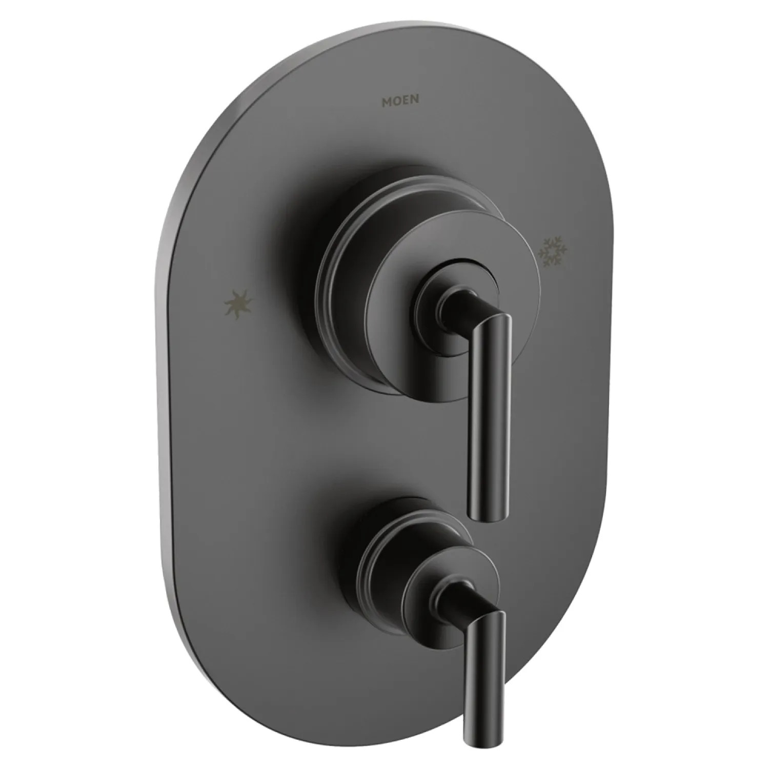 Moen TS22000BL Moen Arris Posi-Temp Valve Trim w/ Diverter, Lever Handles, Matte Black - TS22000BL