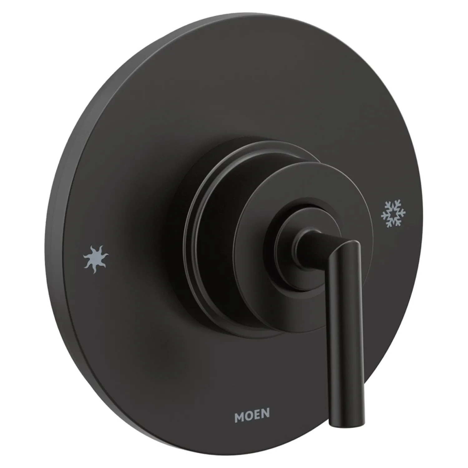 Moen TS22001BL Moen Arris Posi-Temp Single-Handle Valve Trim, Lever Handle, Matte Black - TS22001BL