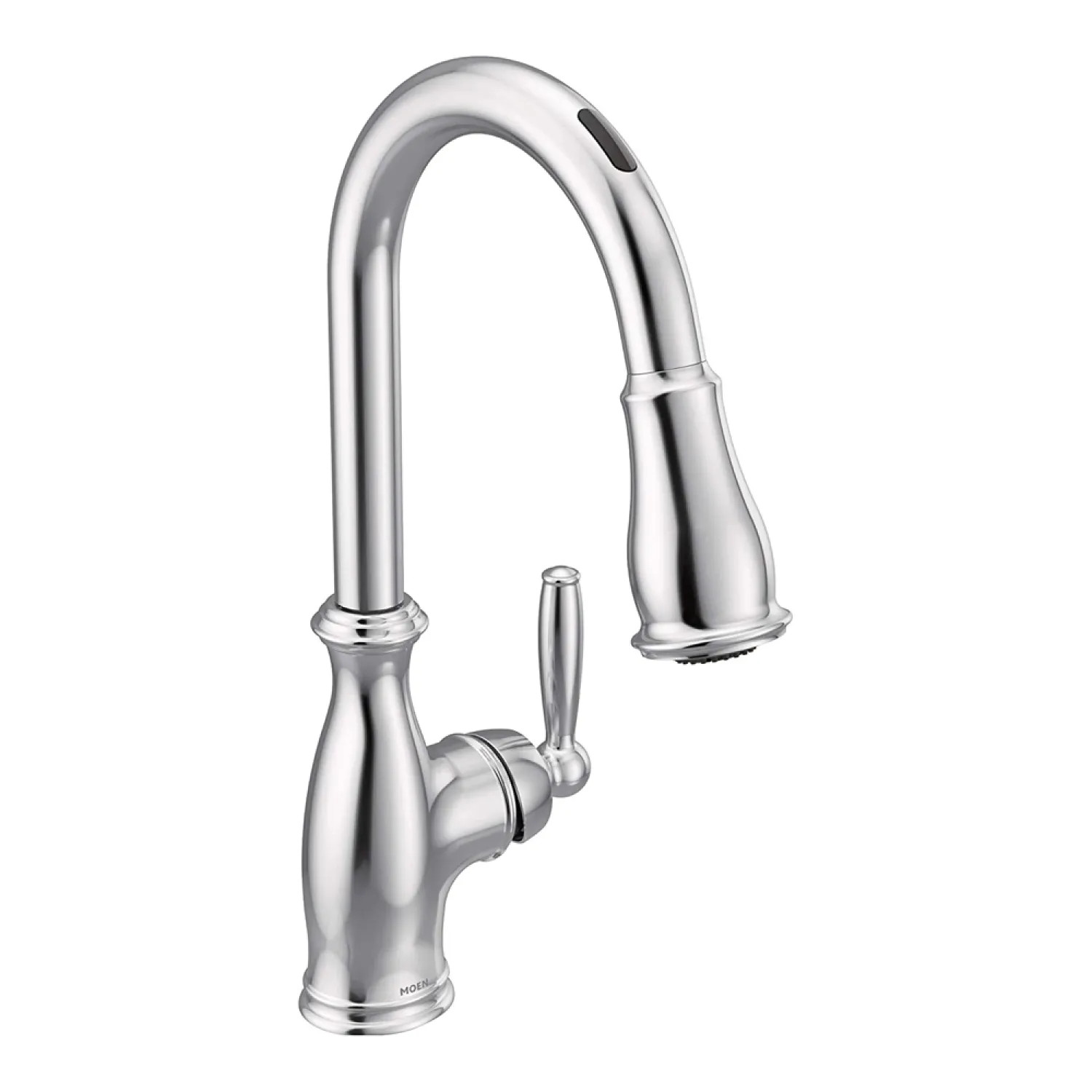 Moen 7185EVC Moen Brantford Smart Single Handle High Arc Pull-Down Kitchen Faucet, Chrome - 7185EVC