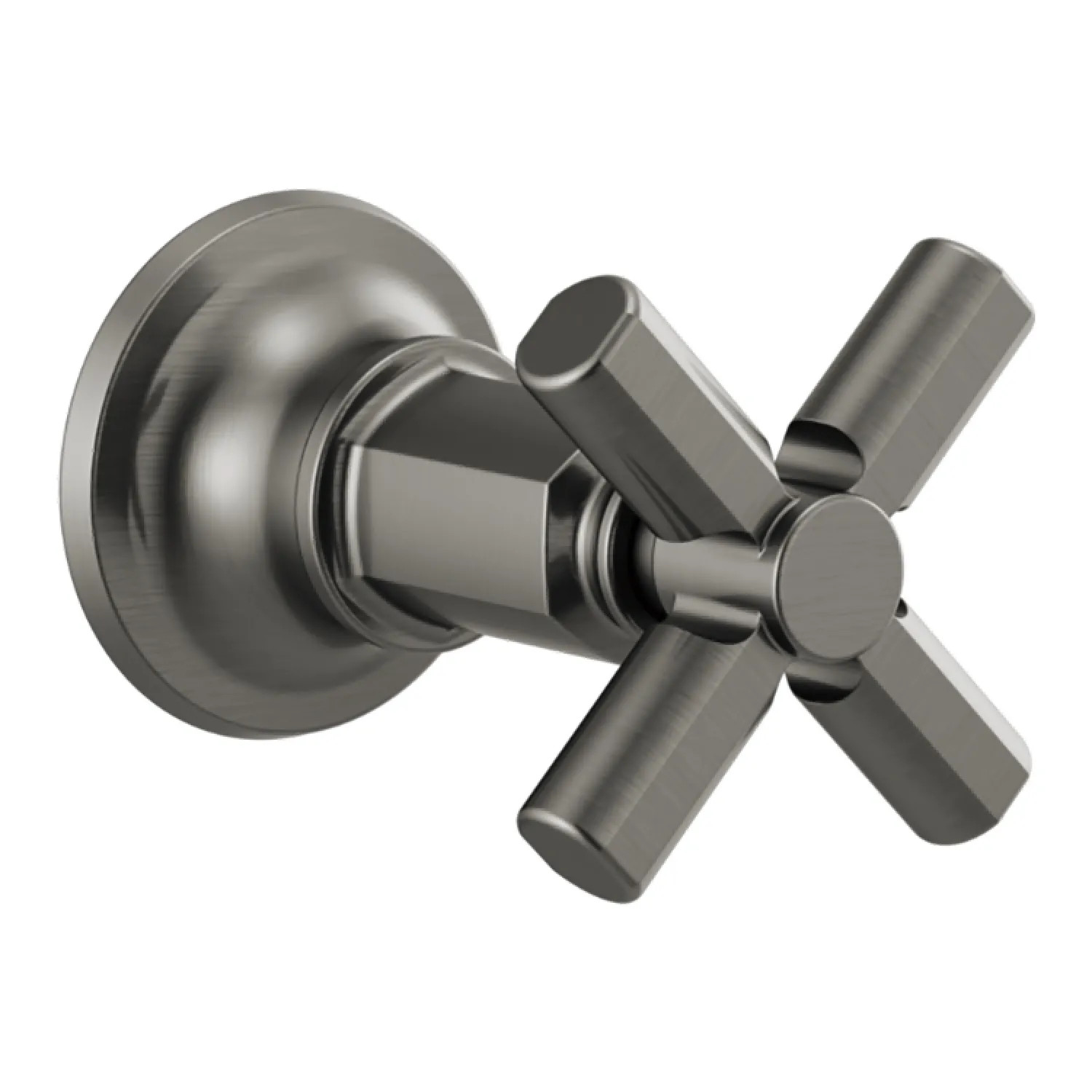 Brizo T66678-SL Brizo Invari Sensori Volume Control Trim with Cross Handle, Brilliance Luxe Steel - T66678-SL