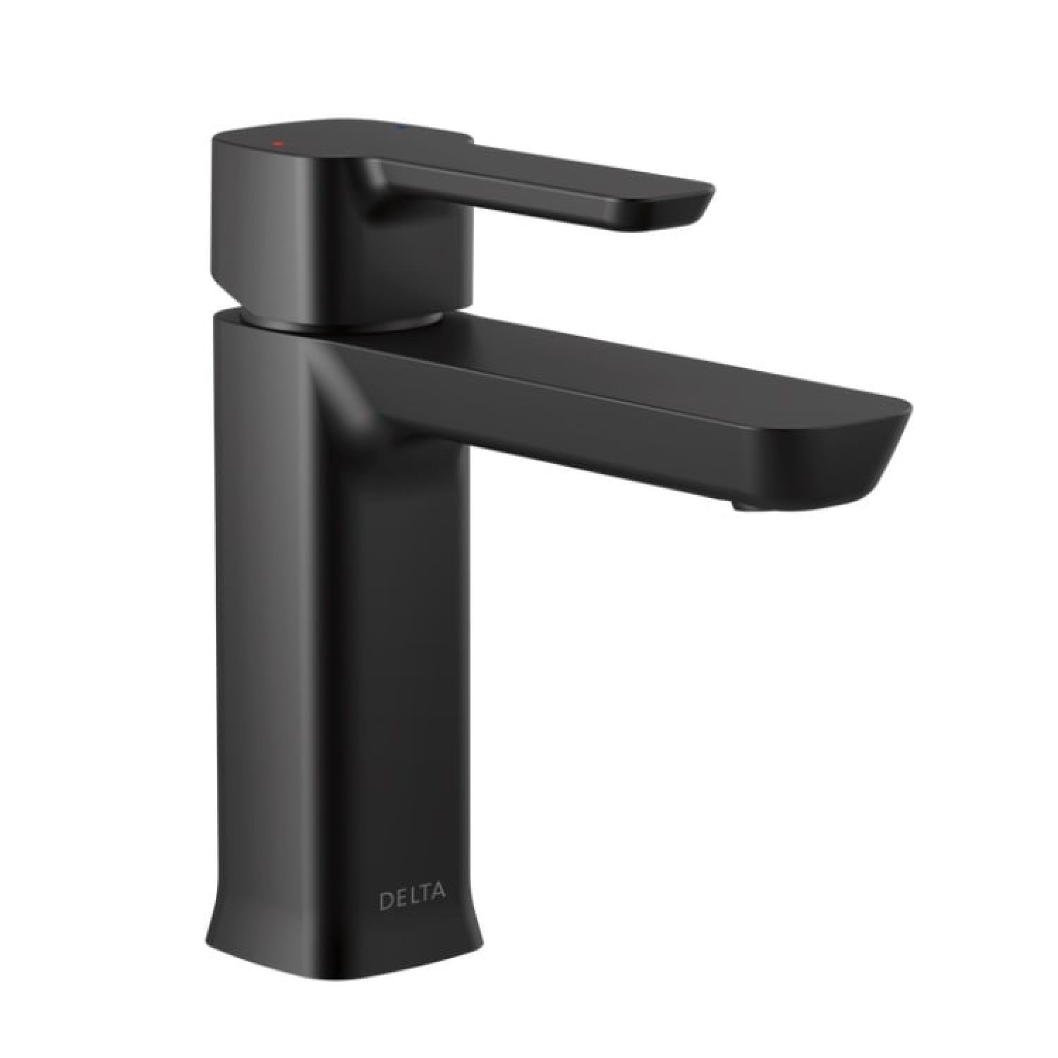Delta 581LF-BLGPM-PP Delta Modern Single-Hole Matte Black Lavatory Faucet, Metal Pop-Up, 1.2 GPM, Single-Handle, Project Pack - 581LF-BLGPM-PP