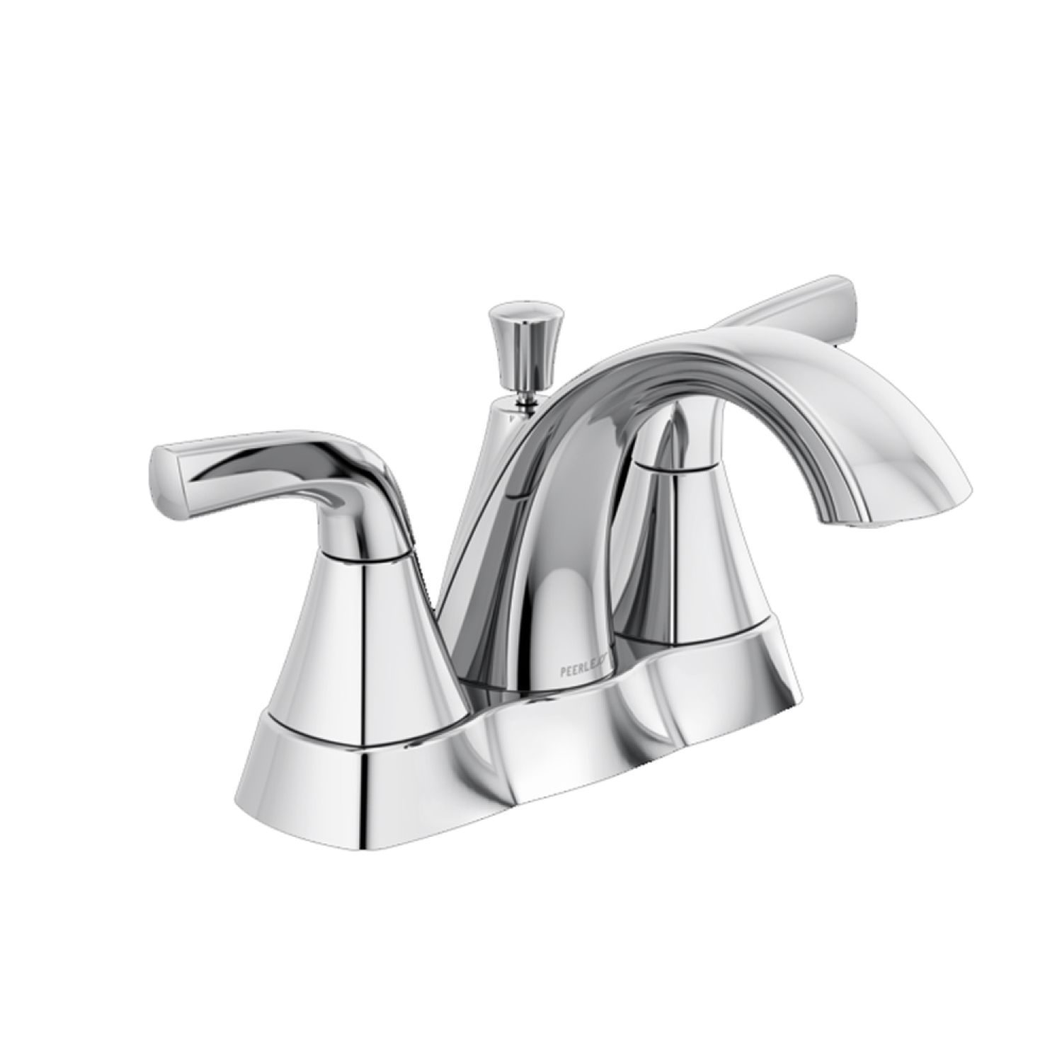 Peerless P2535LF Peerless Parkwood Centerset Low-Arc Bathroom Faucet with 50/50 Pop-Up Drain, Two-Handle, 1.0 GPM, Lever Handle, ADA, WaterSense, Chrome - P2535LF