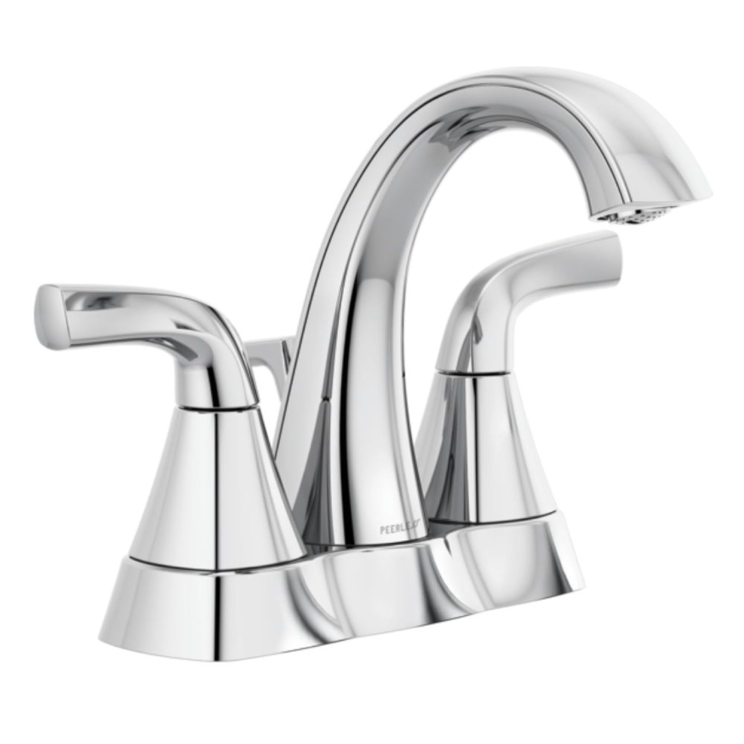 Peerless P2635LF Peerless Parkwood Centerset High-Arc Bathroom Faucet with 50/50 Pop-Up Drain, Two-Handle, 1.0 GPM, Lever Handle, ADA, WaterSense, Chrome - P2635LF