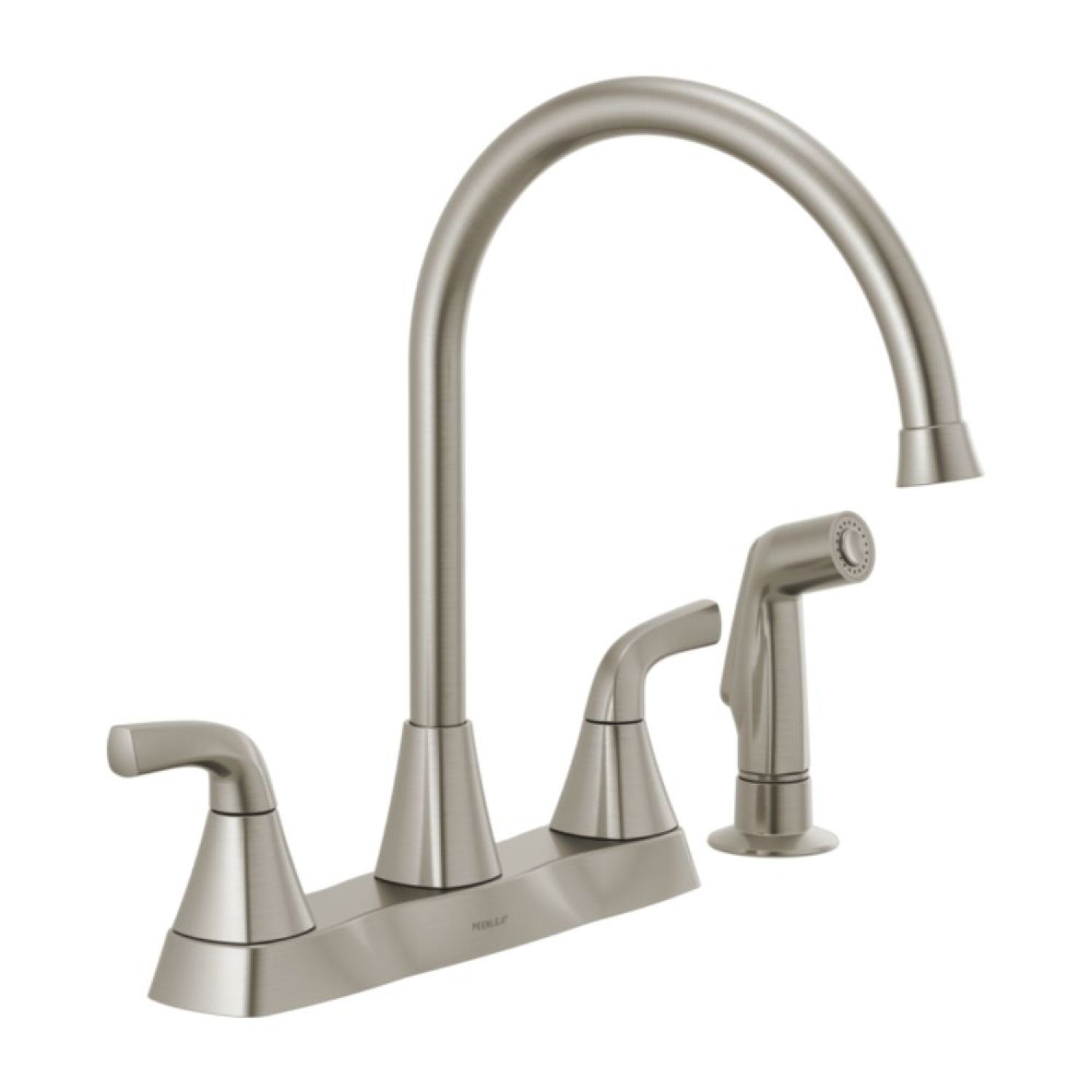 Peerless P2835LF-SS Peerless Parkwood Stainless Two-Handle Kitchen Faucet with Side Spray, Swivel Spout, ADA, 1.5 GPM - P2835LF-SS