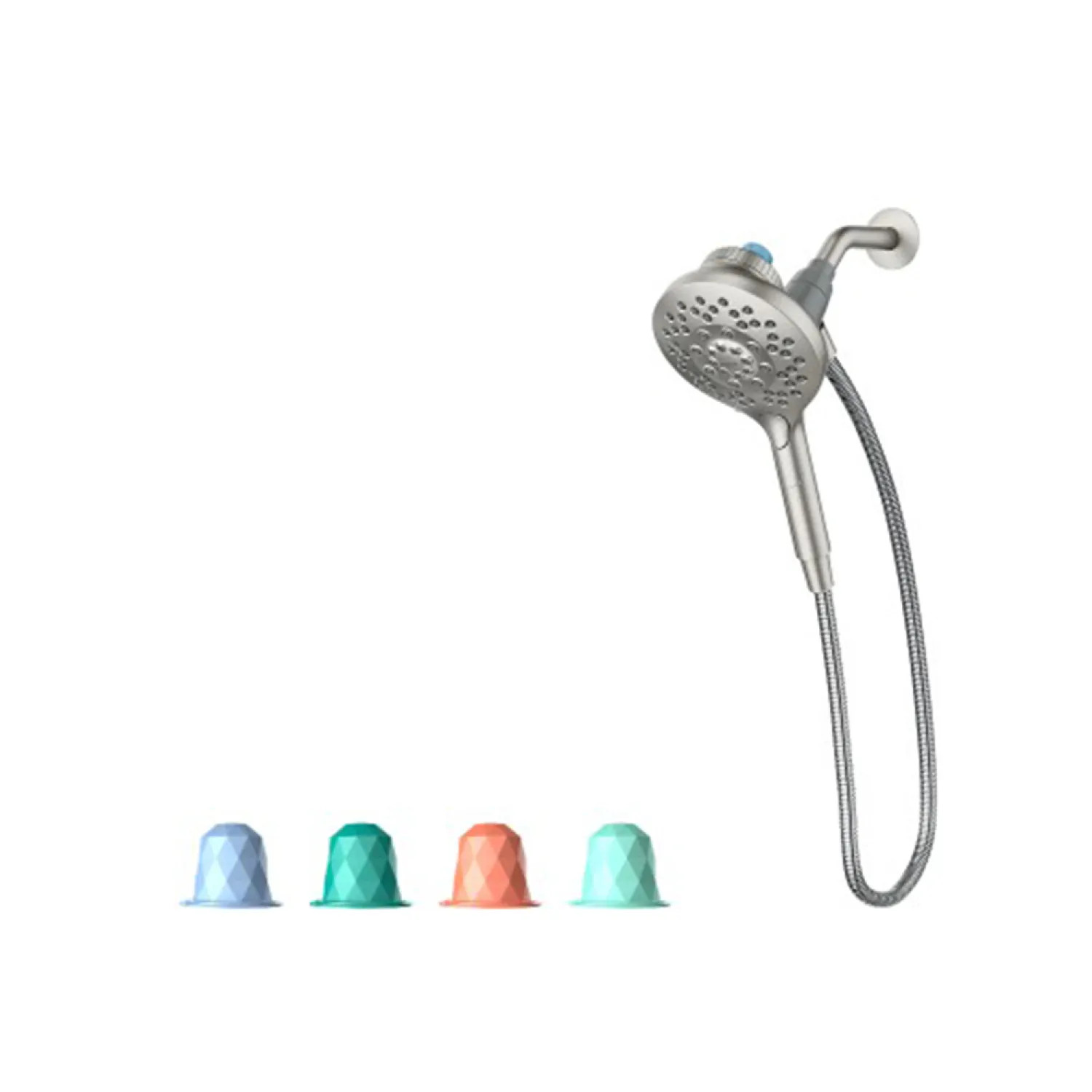 Moen IN208H2SRN Moen Aromatherapy 2-in-1 Shower with INLY Shower Capsules, 6-Function Hand Shower, 1-Function Rainshower, Magnetix Docking System, 1.75 GPM, Brushed Nickel - IN208H2SRN