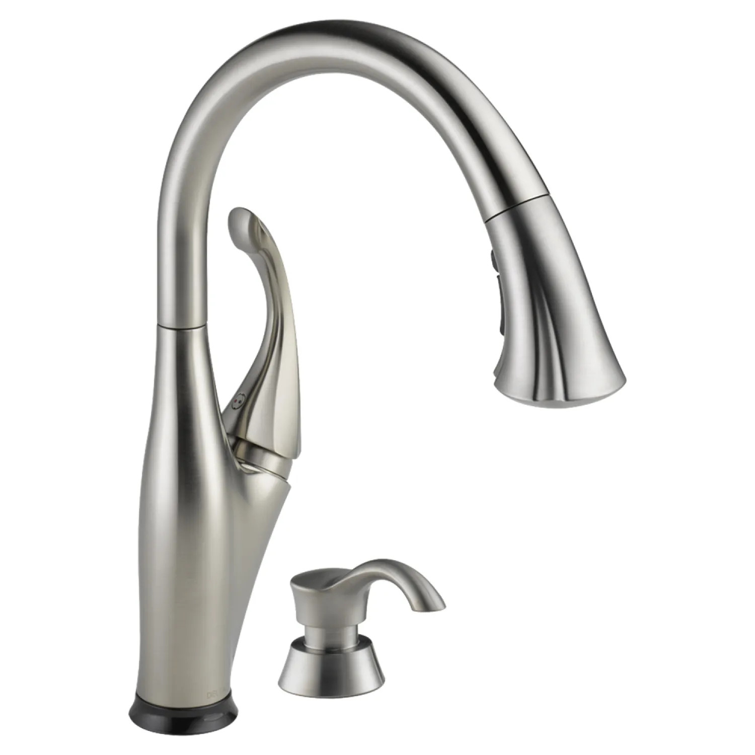 Delta 9192T-SSSD-DST Delta Addison Touch2O Single Handle Pull-Down Kitchen Faucet w/ Soap Dispenser, Stainless - 9192T-SSSD-DST