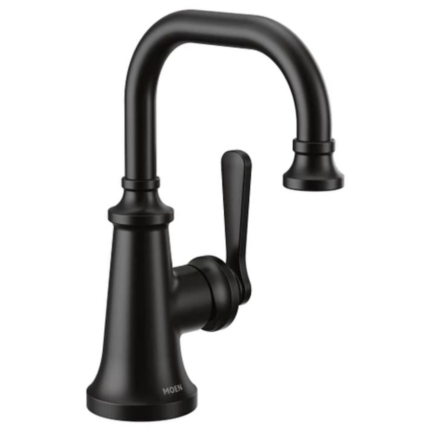Moen S44101BL Moen Colinet Single-Handle Bathroom Faucet with Metal Pop-Up, 1.2 GPM, Lever Handle, Matte Black - S44101BL