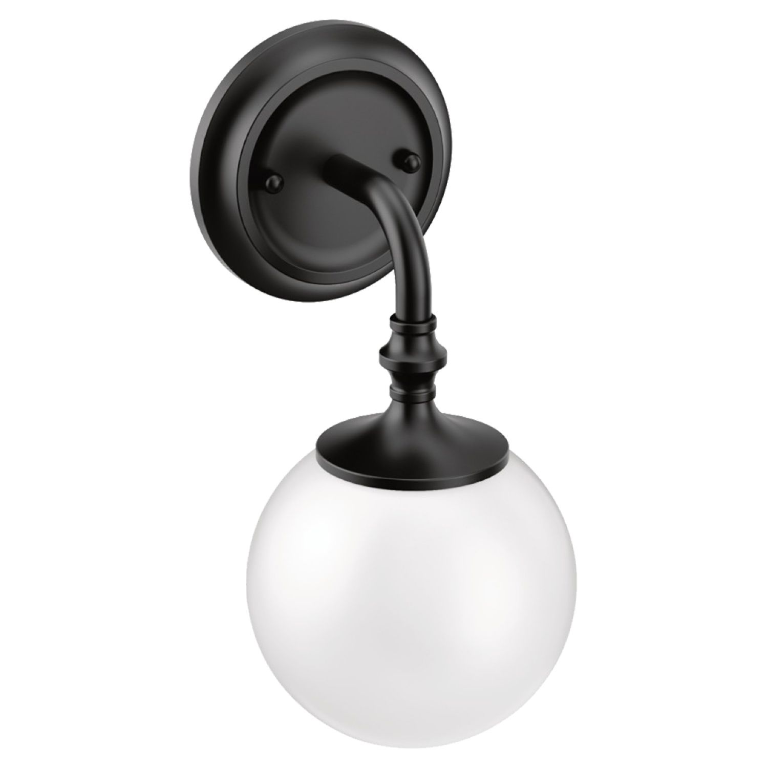 Moen YB0561BL Moen YB0561BL CSI Colinet One Globe Bath Sconce Light, Matte Black