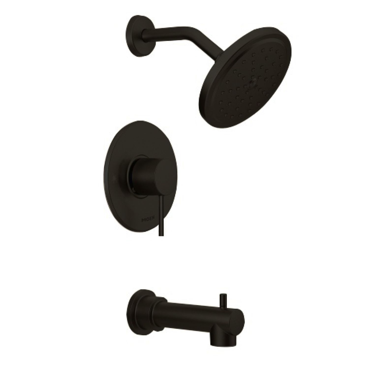 Moen UT3293EPBL Moen Align M-Core 3-Series Tub/Shower Faucet with 1.75 GPM Rainshower, 1-Function, Single Lever Handle, M-PACT, Immersion, Matte Black - UT3293EPBL