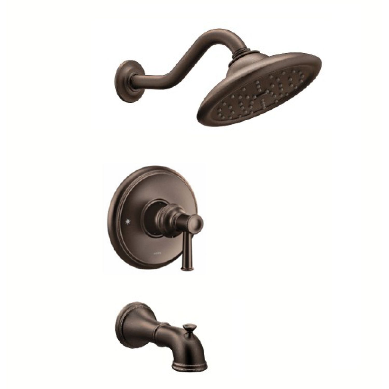 Moen UT3313EPORB Moen Belfield M-Core 3-Series Tub/Shower Faucet with 1.75 Rainshower, 1-Function, Single Lever Handle, M-PACT, Immersion, Oil Rubbed Bronze - UT3313EPORB
