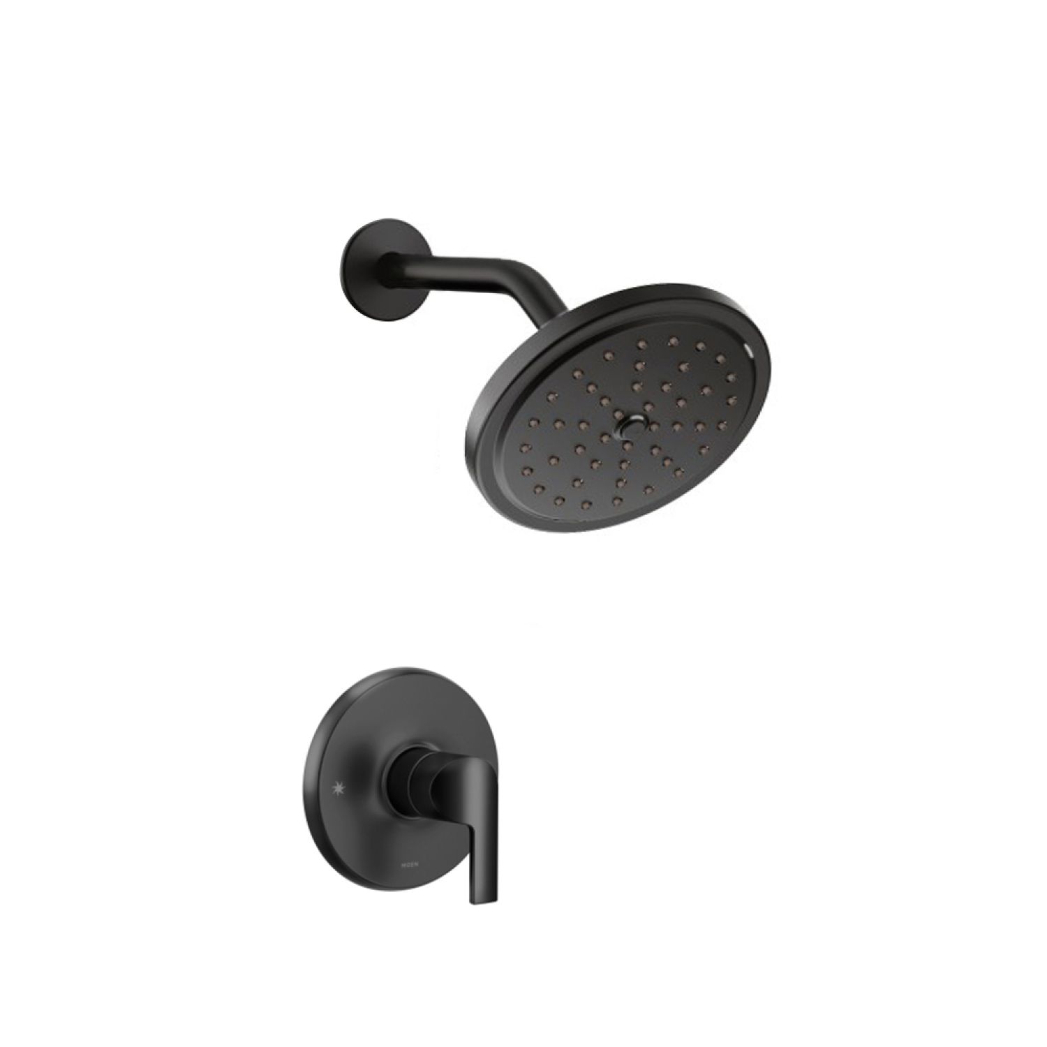 Moen UTS3202EPBL Moen M-Core 3-Series 7” Single-Function Shower Trim + Immersion Rainshower Technology, 1.75 GPM, Matte Black, Eco-Performance - UTS3202EPBL