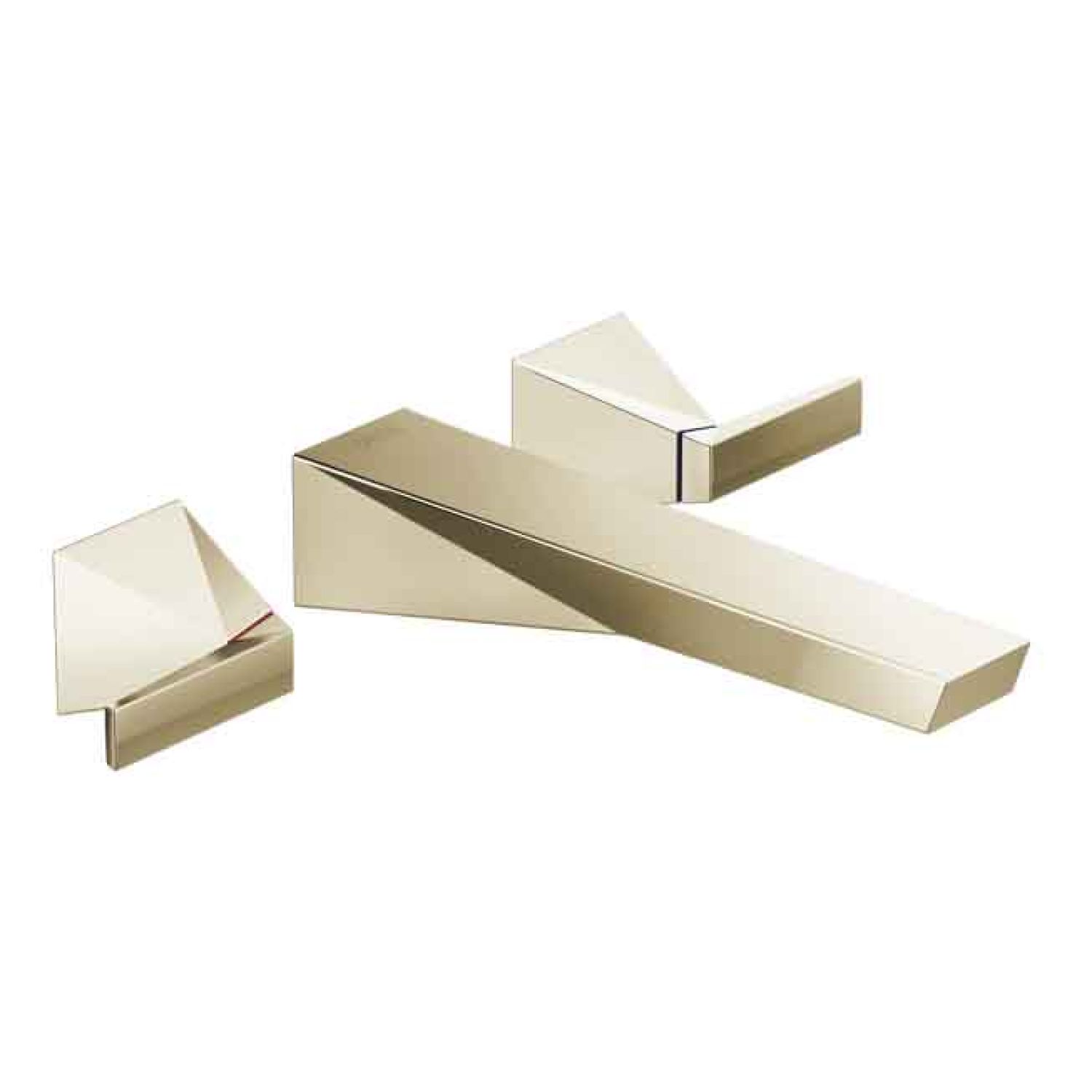 Delta T3543LF-PNWL Delta Trillian Wall-Mount Polished Nickel Lavatory Faucet Trim for 8