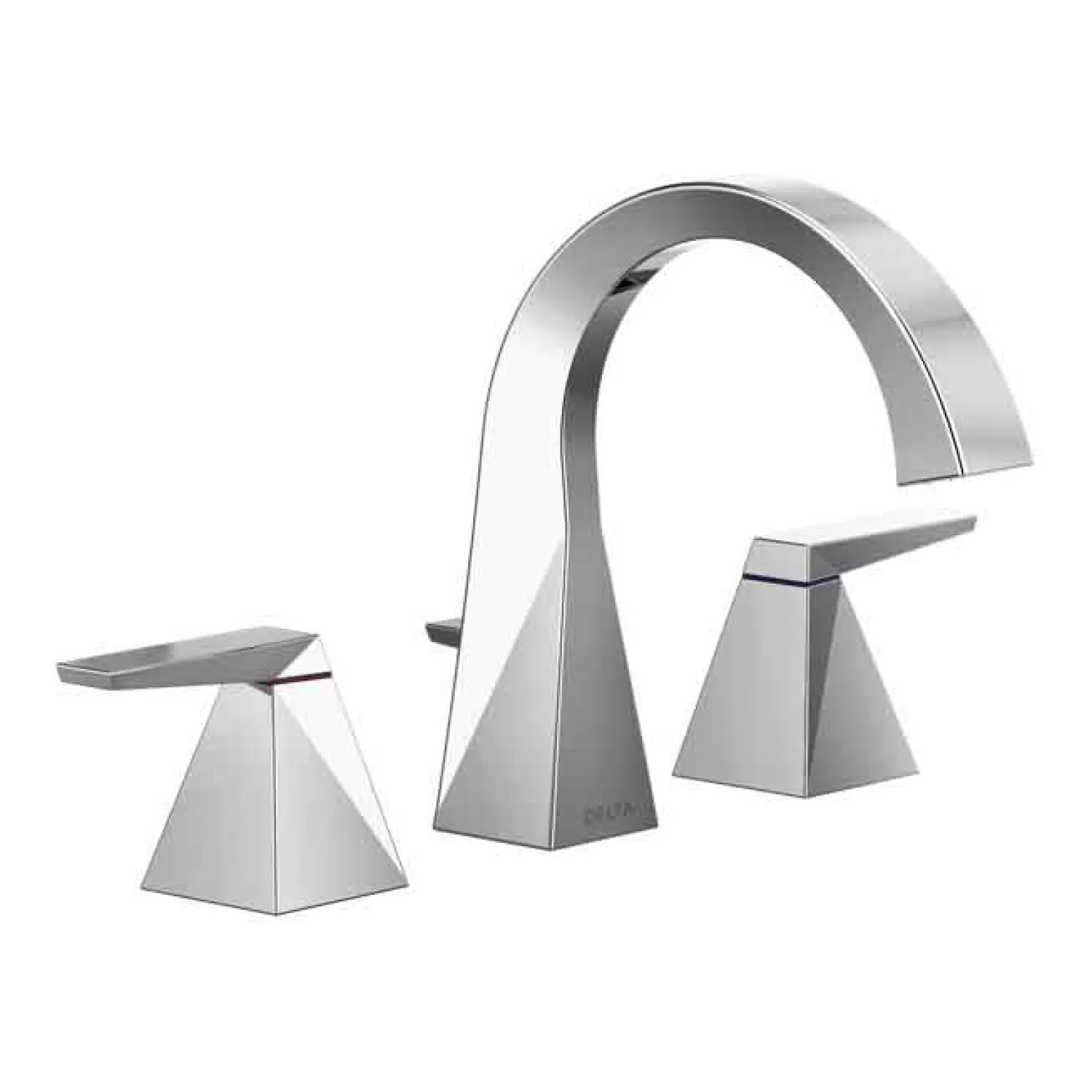 Delta 35546-MPU-DST Delta 35546-MPU-DST Trillian Two-Handle Widespread Lavatory Faucet w/ Metal Pop-Up, Arc Spout, Chrome
